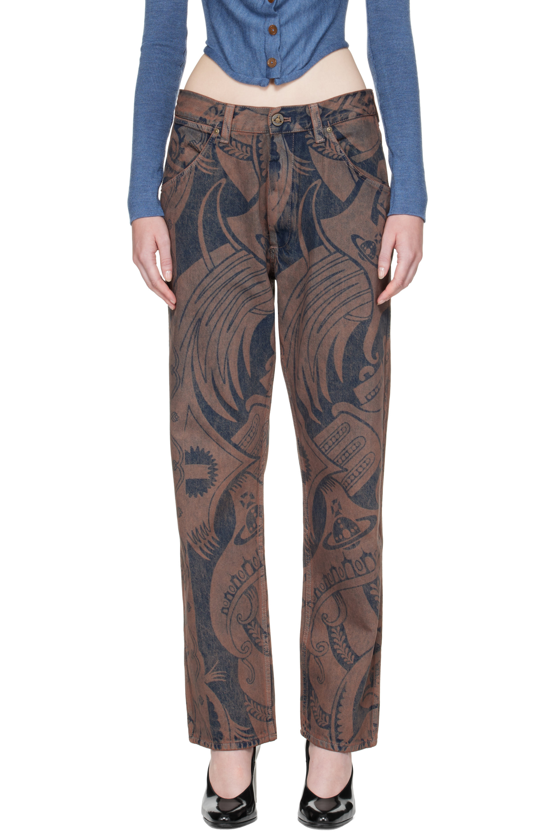 Vivienne Westwood - Blue & Brown Ranch Jeans