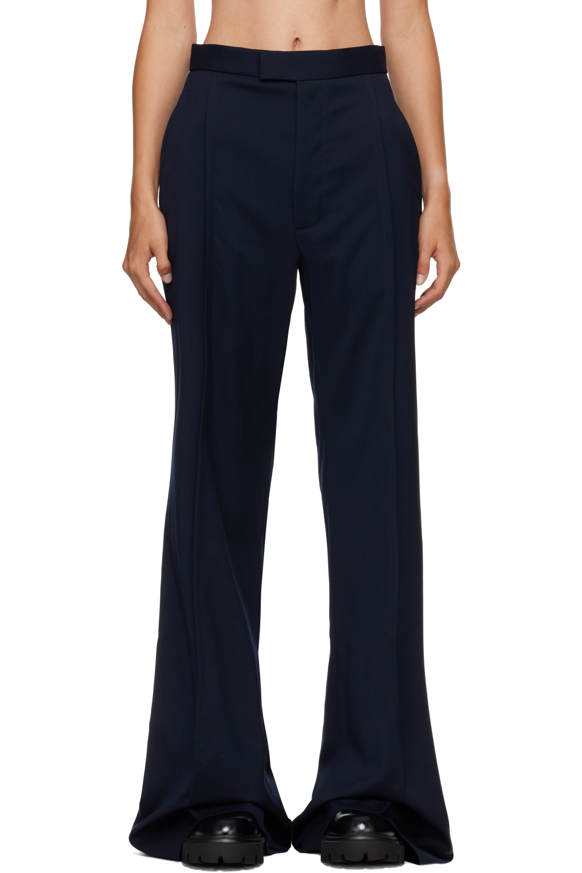 Vivienne Westwood - Navy Wide Leg Trousers