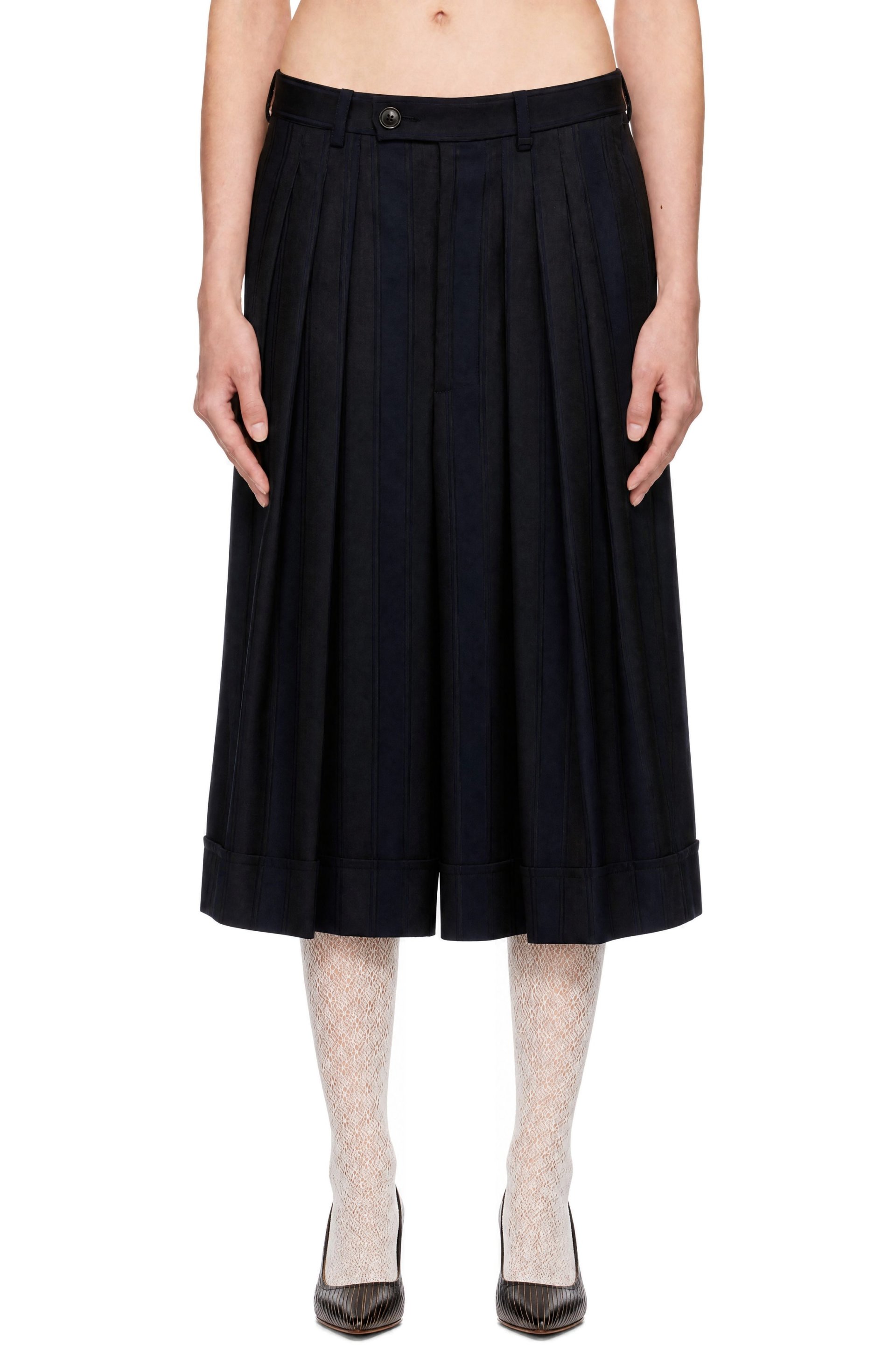 Vivienne Westwood - Navy & Black Culottes Trousers