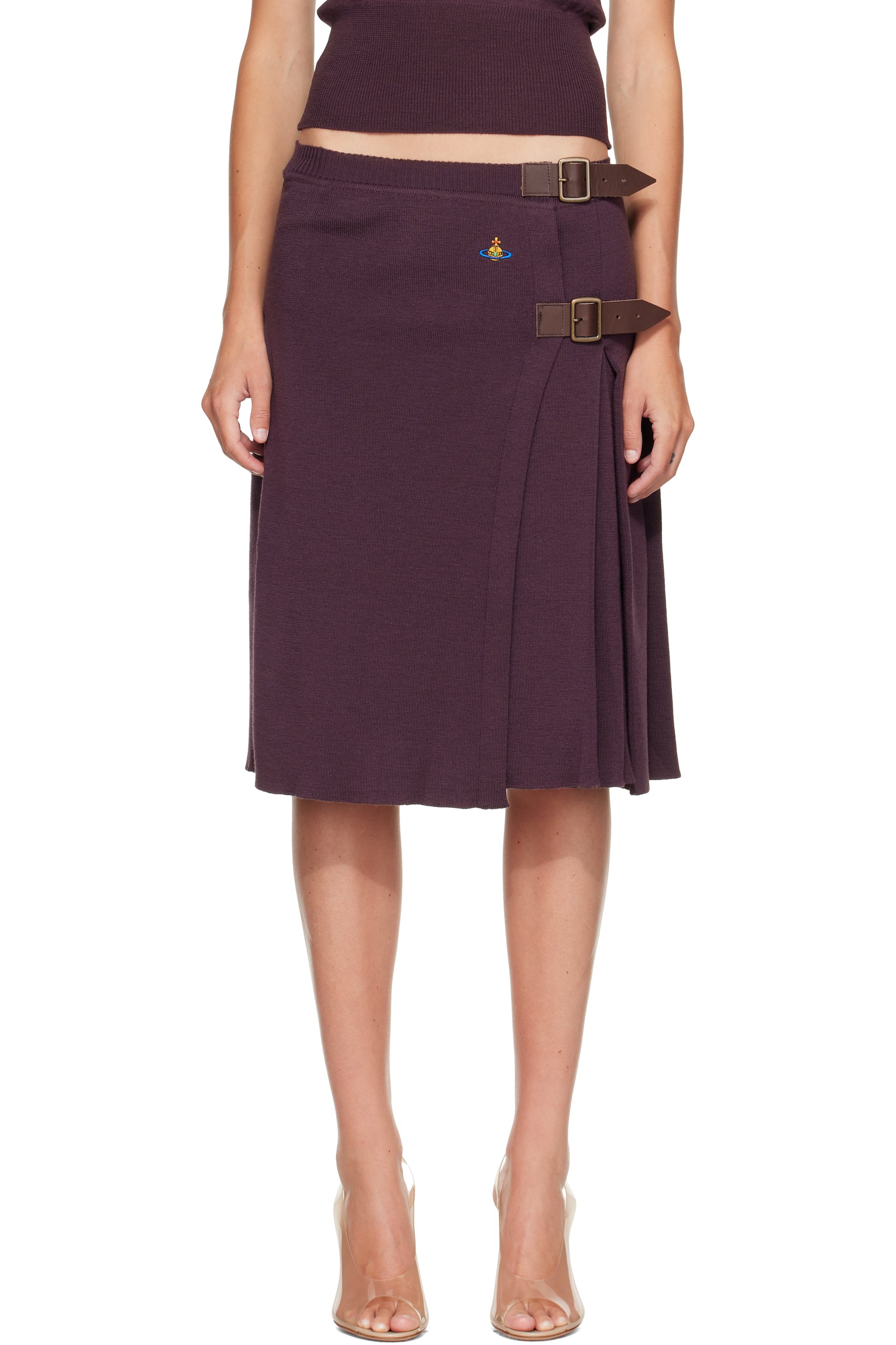 Vivienne Westwood - Purple Alex Kilt Midi Skirt