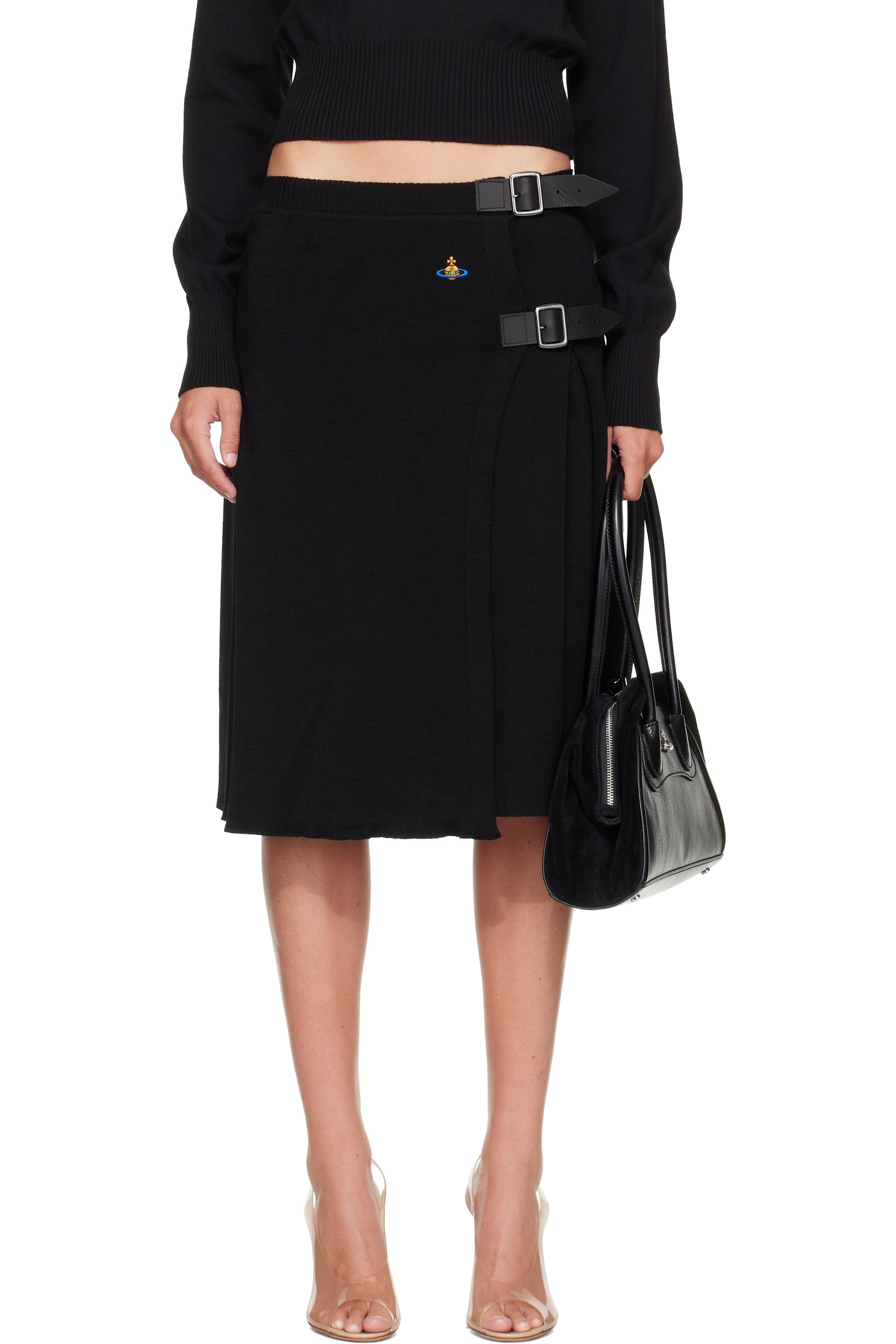 Vivienne Westwood - Black Alex Kilt Midi Skirt