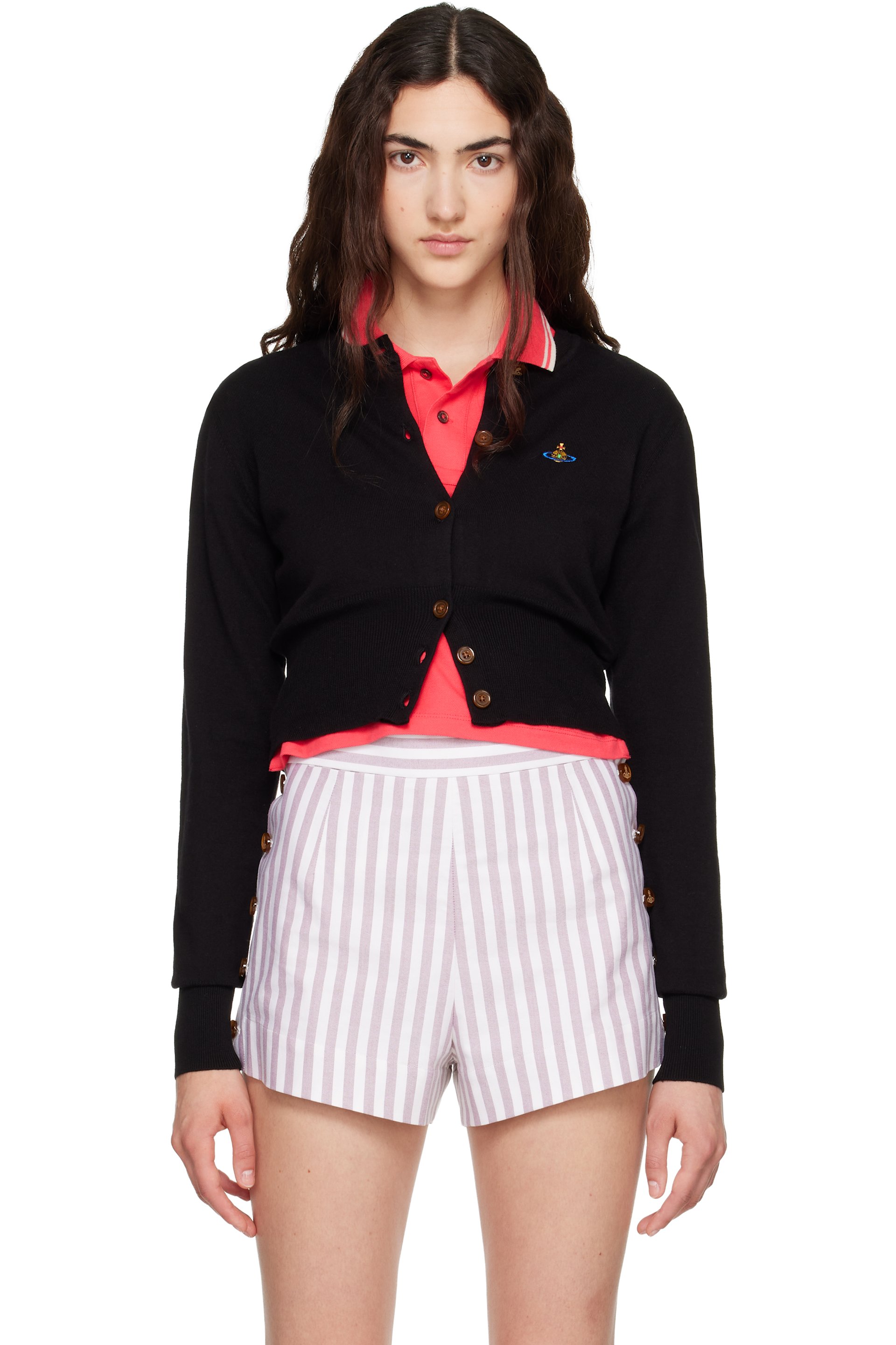 Vivienne Westwood - Black Bea Cropped Cardigan