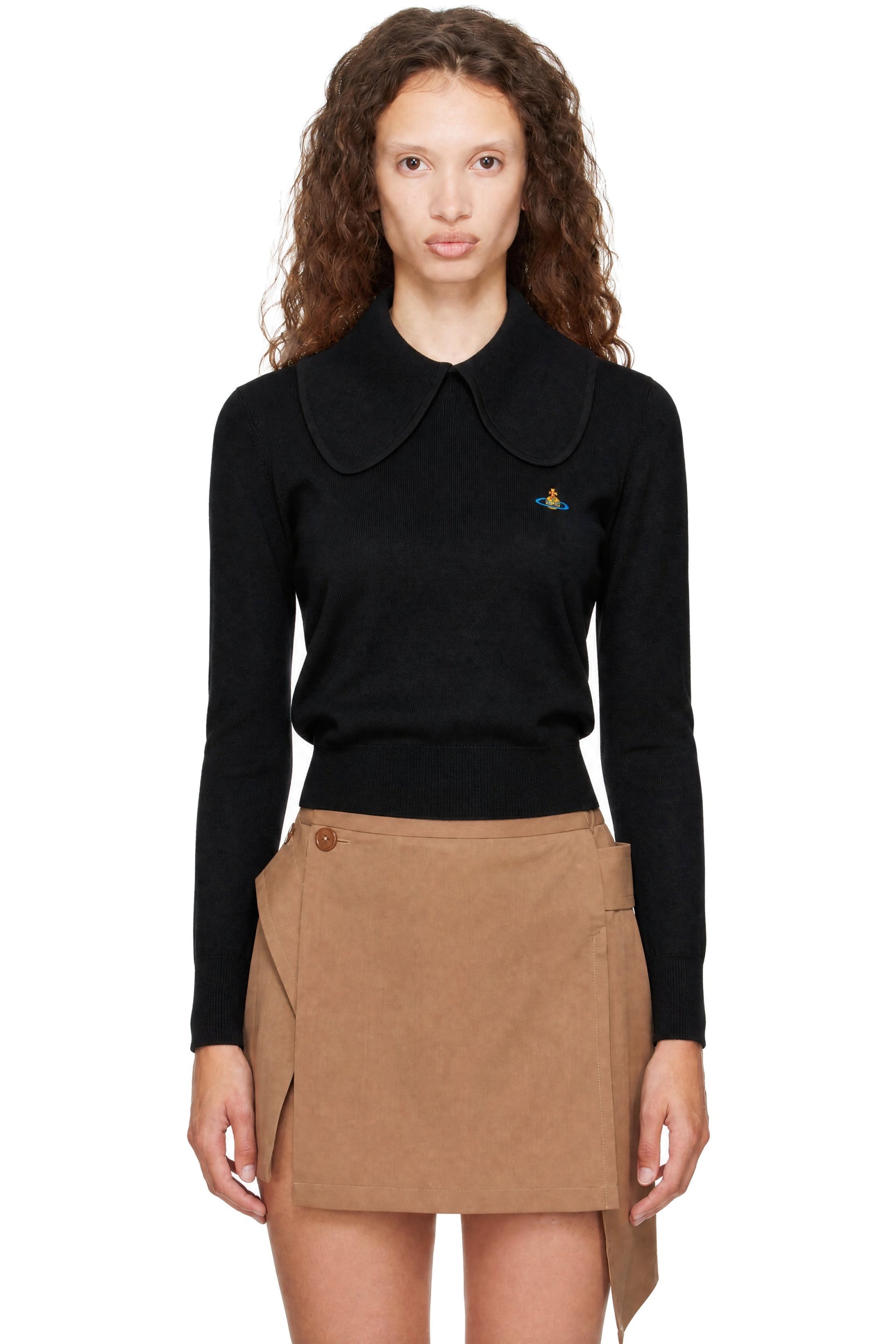 Vivienne Westwood - Black Tie Bea Long Sleeve Polo