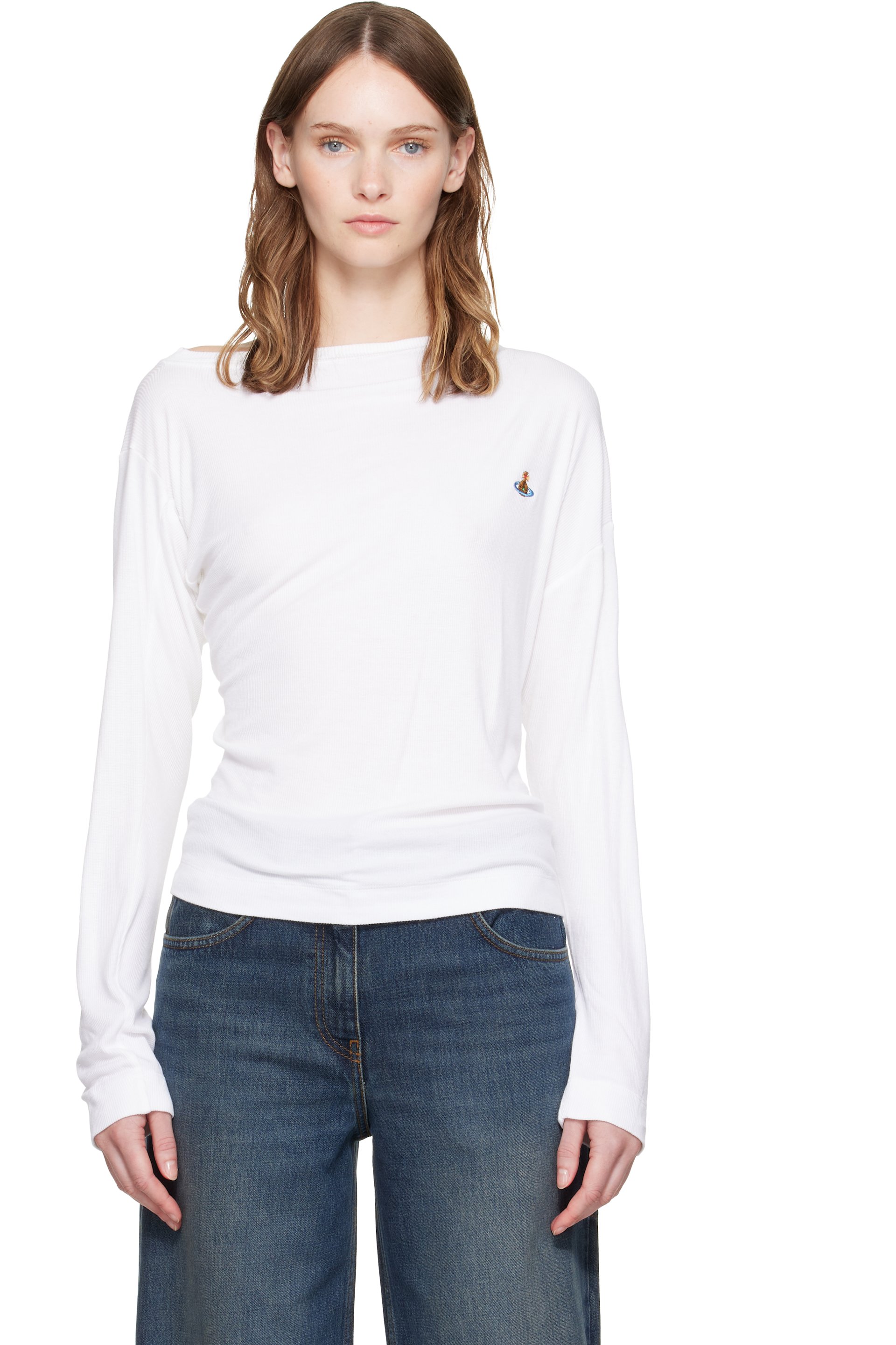Vivienne Westwood - White Long Sleeve Hebo T-shirt