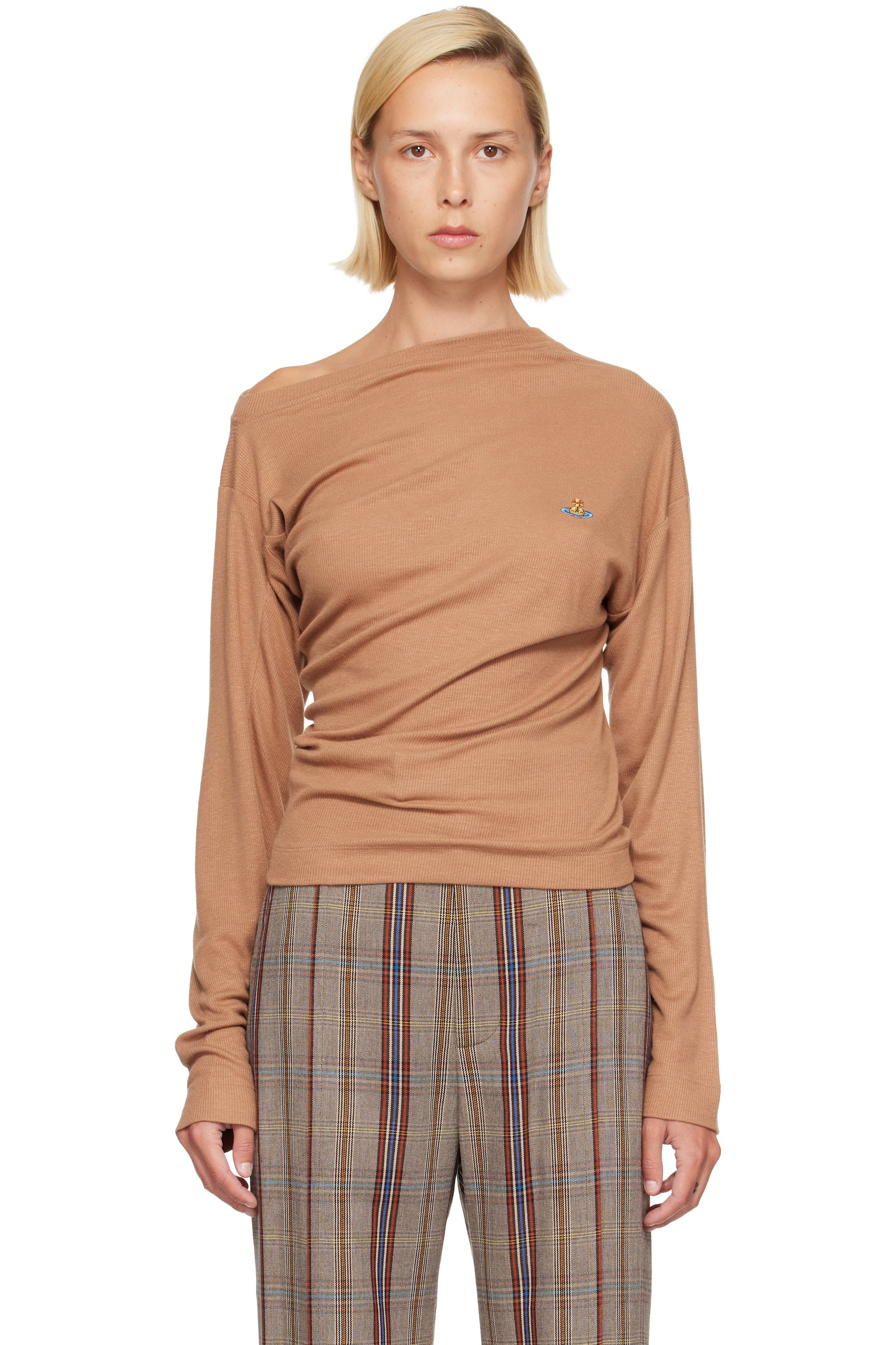 Vivienne Westwood - Beige Long Sleeve Hebo T-shirt