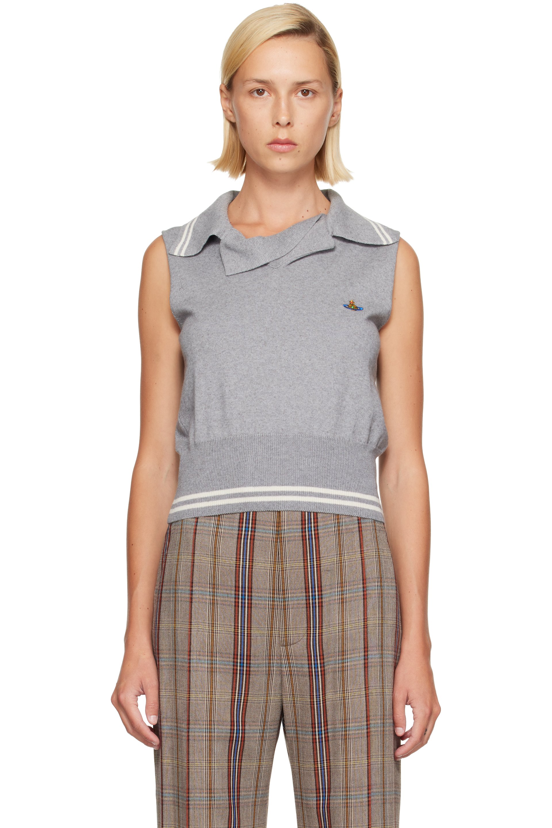 Vivienne Westwood - Gray Doubletake Top