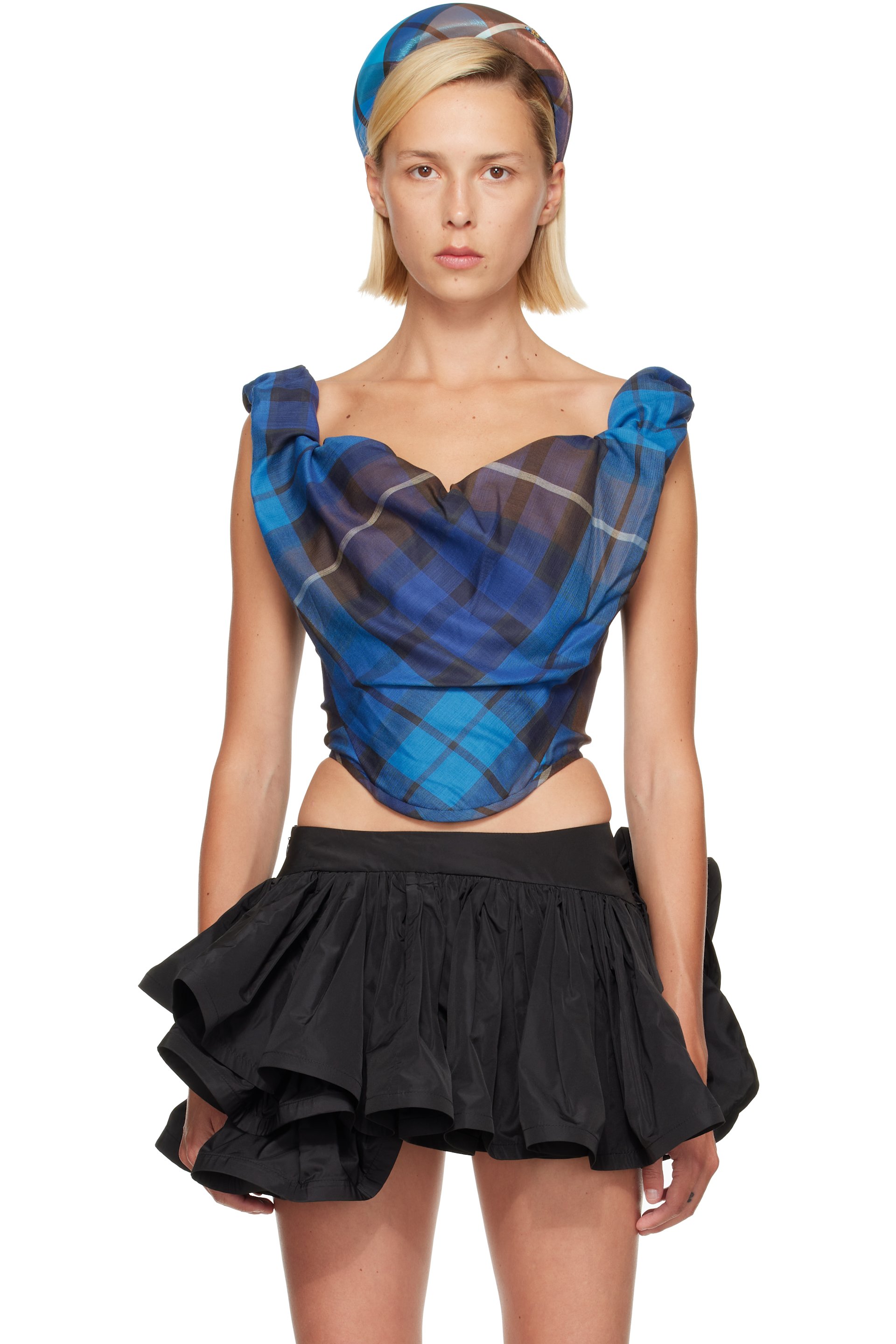 Vivienne Westwood - Blue & Brown Sunday Corset Top