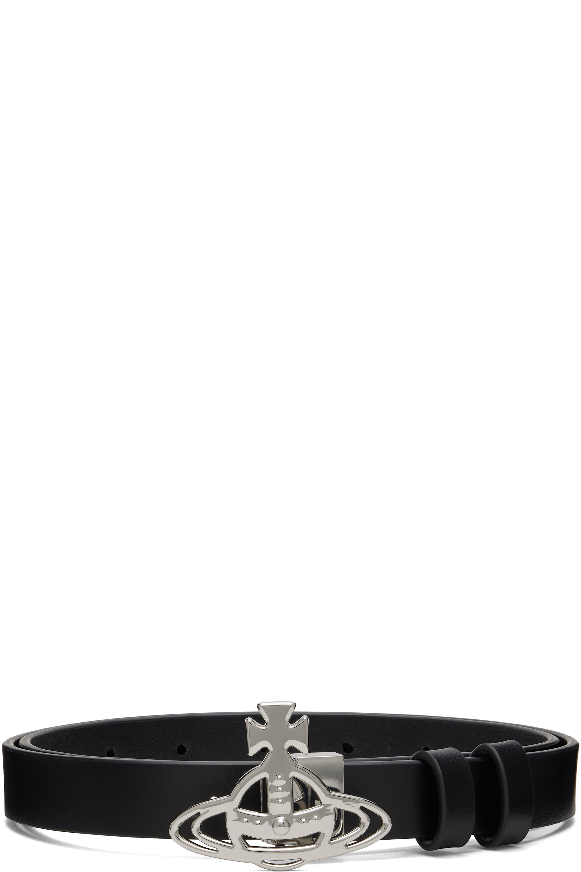 Vivienne Westwood - Black Small Orb Buckle Belt
