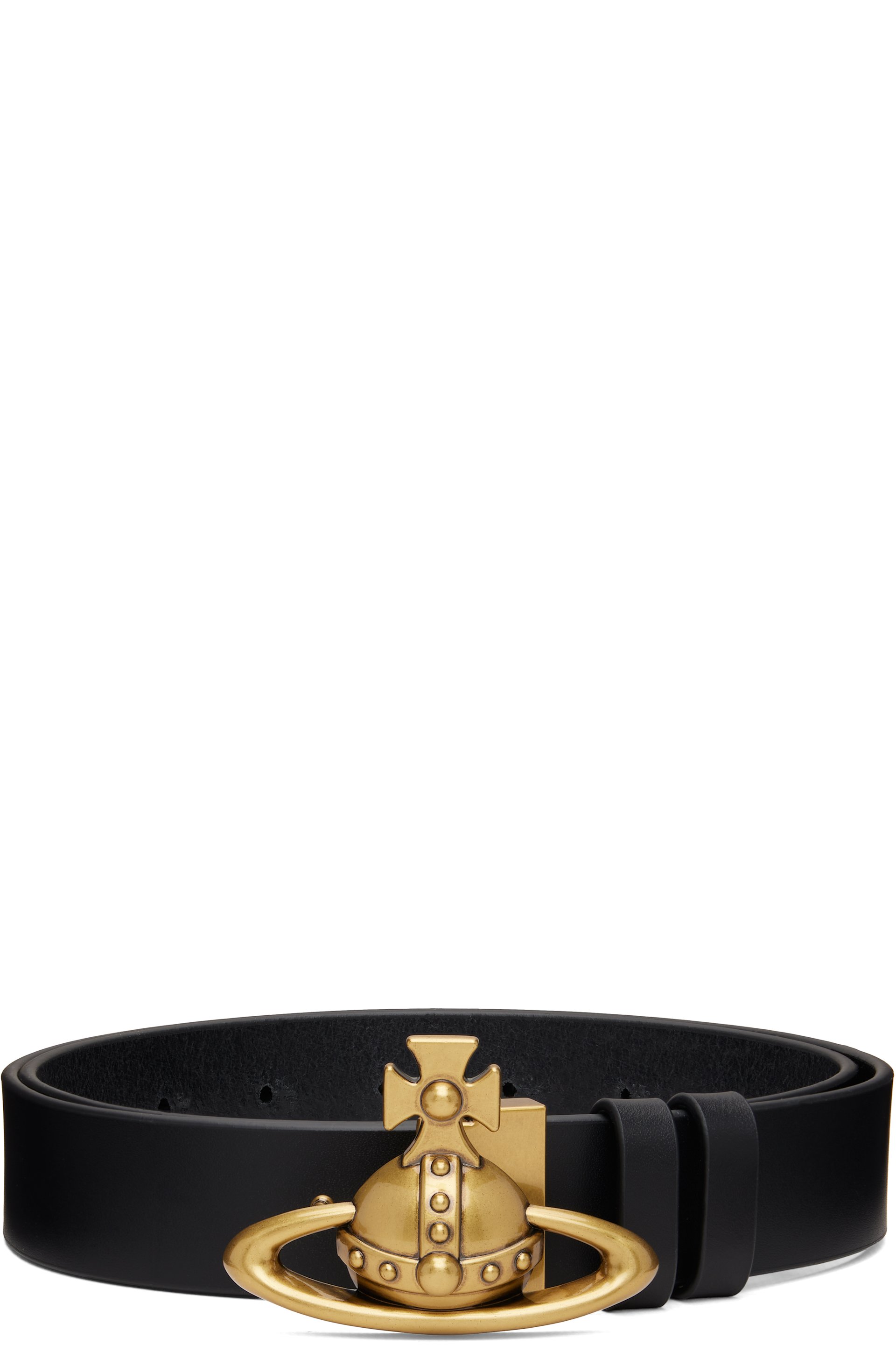 Vivienne Westwood - Black Orb Buckle Belt