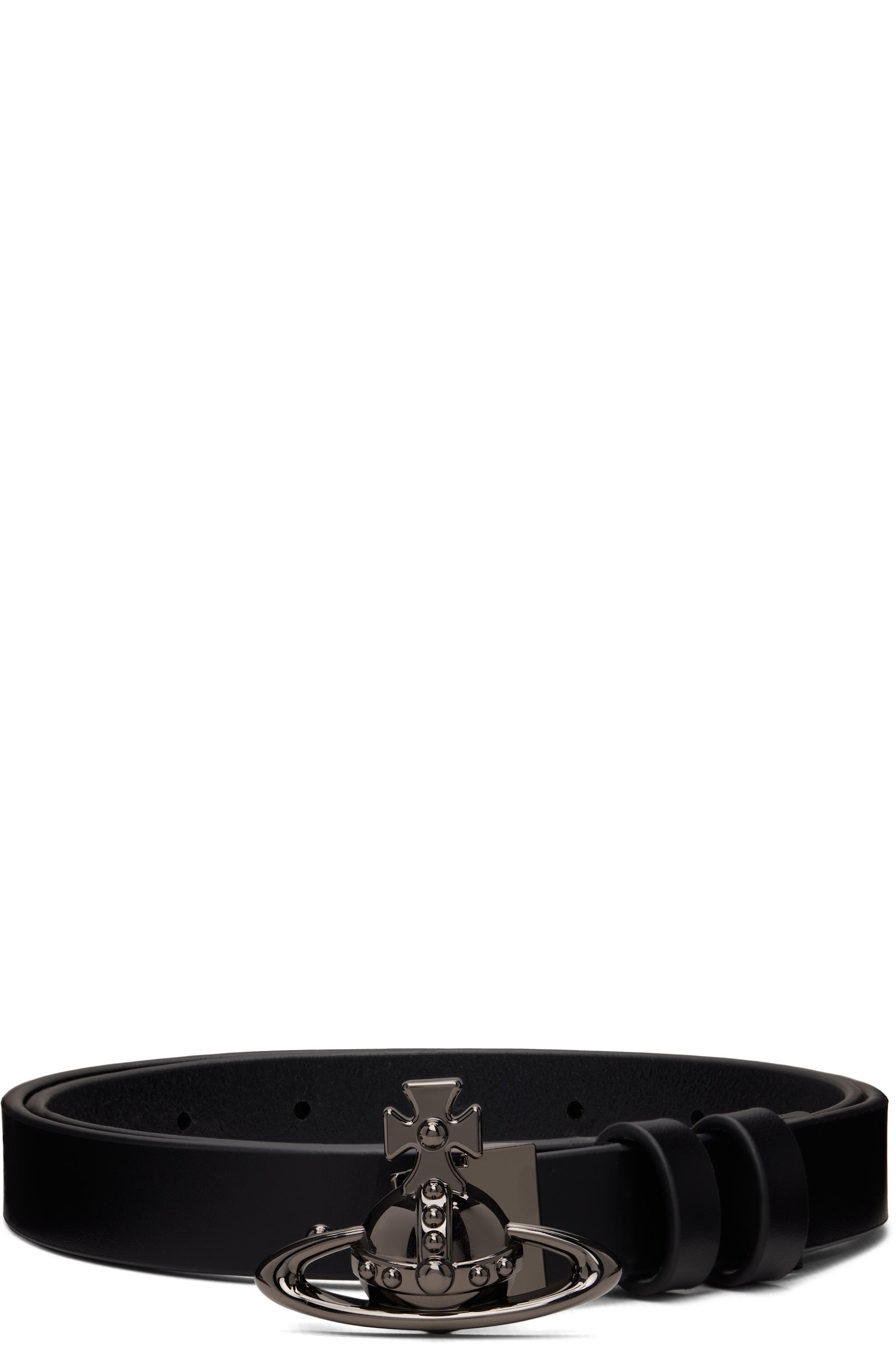 Vivienne Westwood - Black Orb Buckle Belt