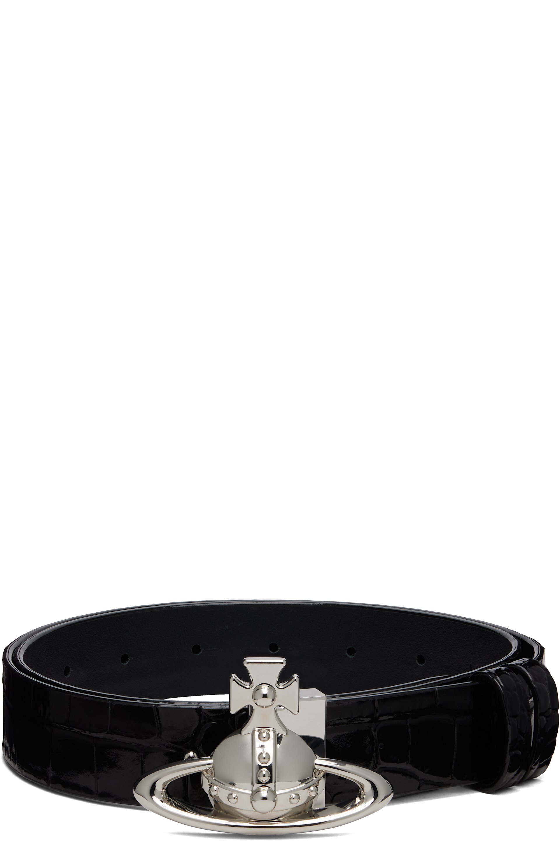Vivienne Westwood - Black Orb Buckle Belt