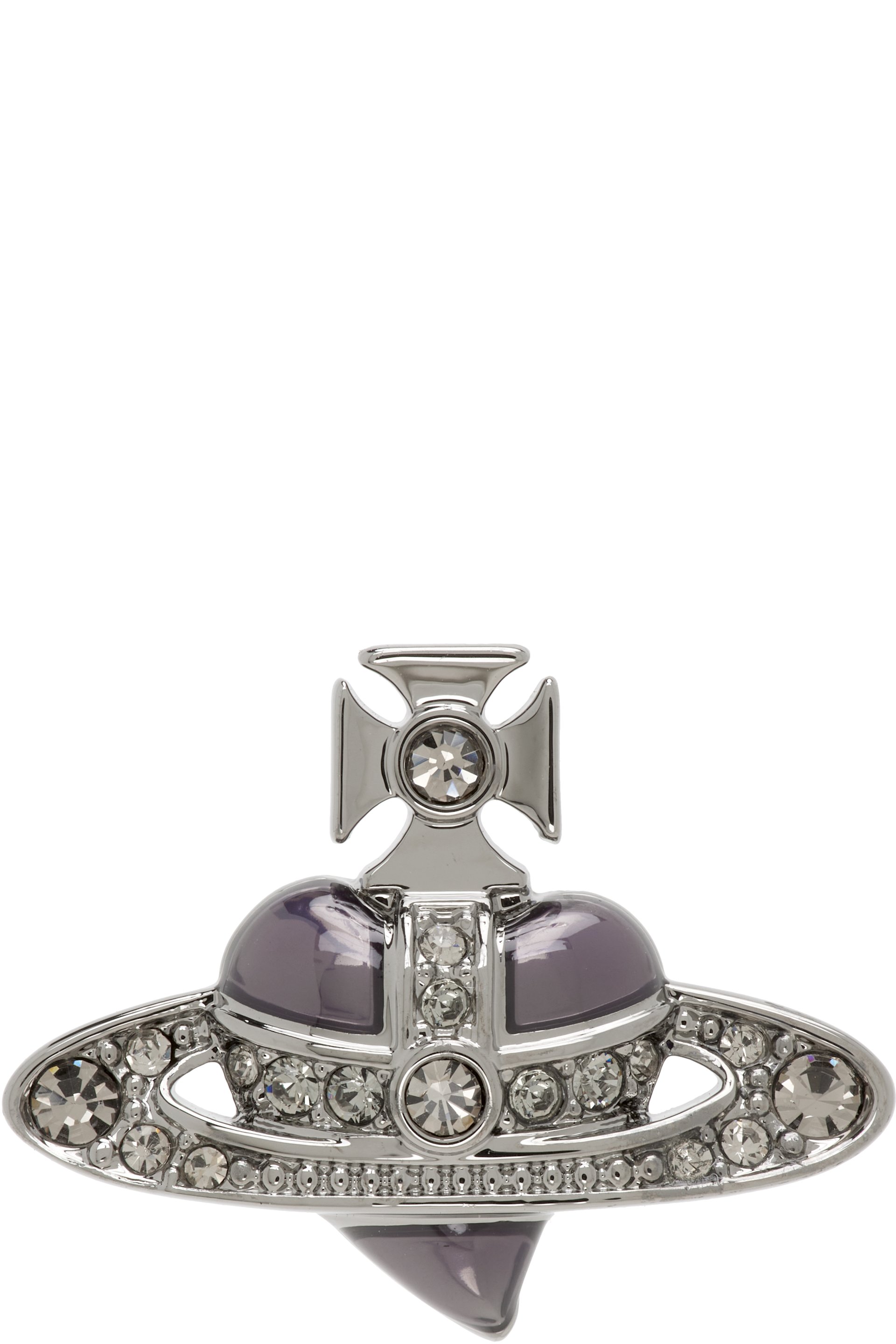 Vivienne Westwood - Diamante Heart Single Stud Earring