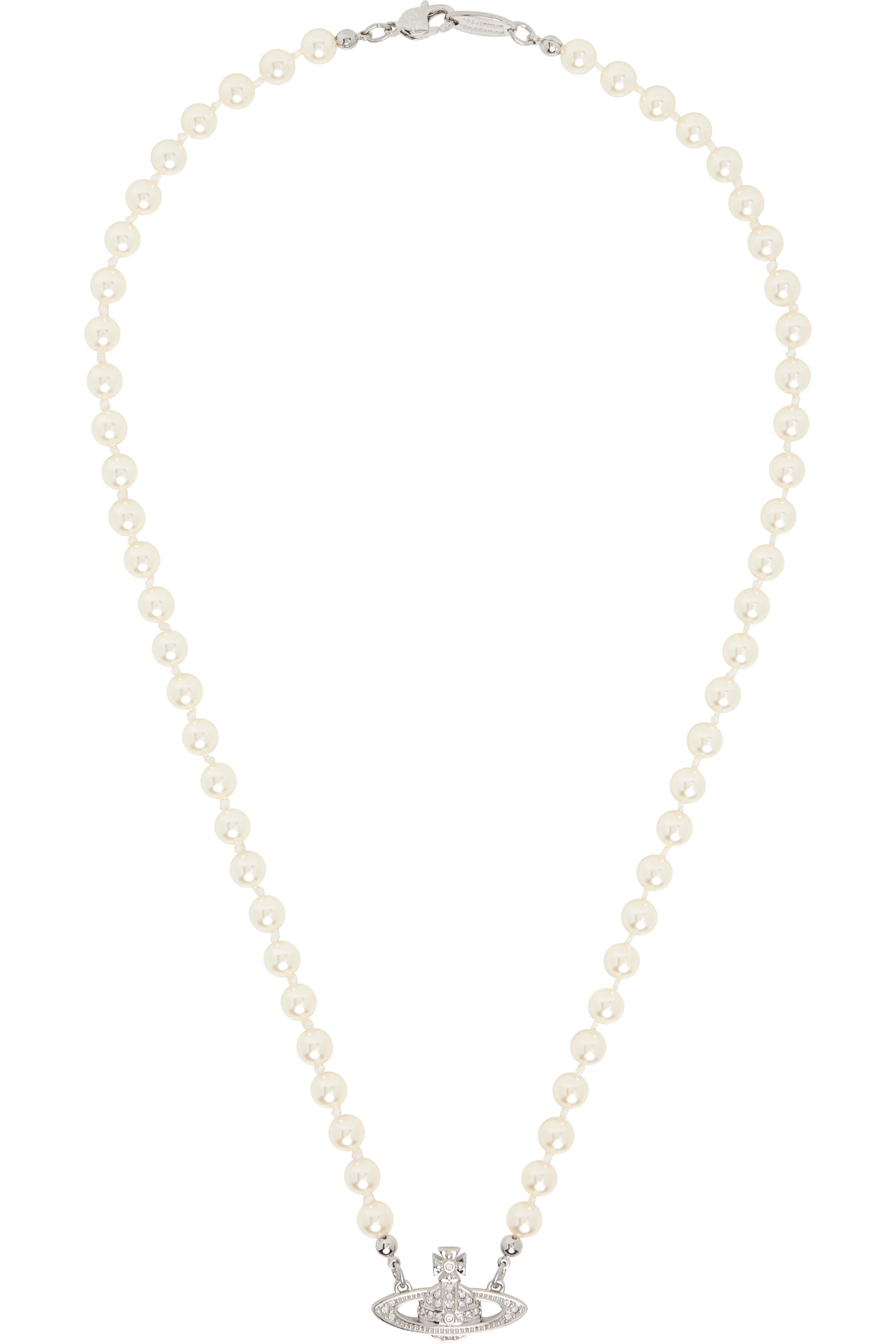Vivienne Westwood - Mini Bas Relief Faux-Pearl Necklace