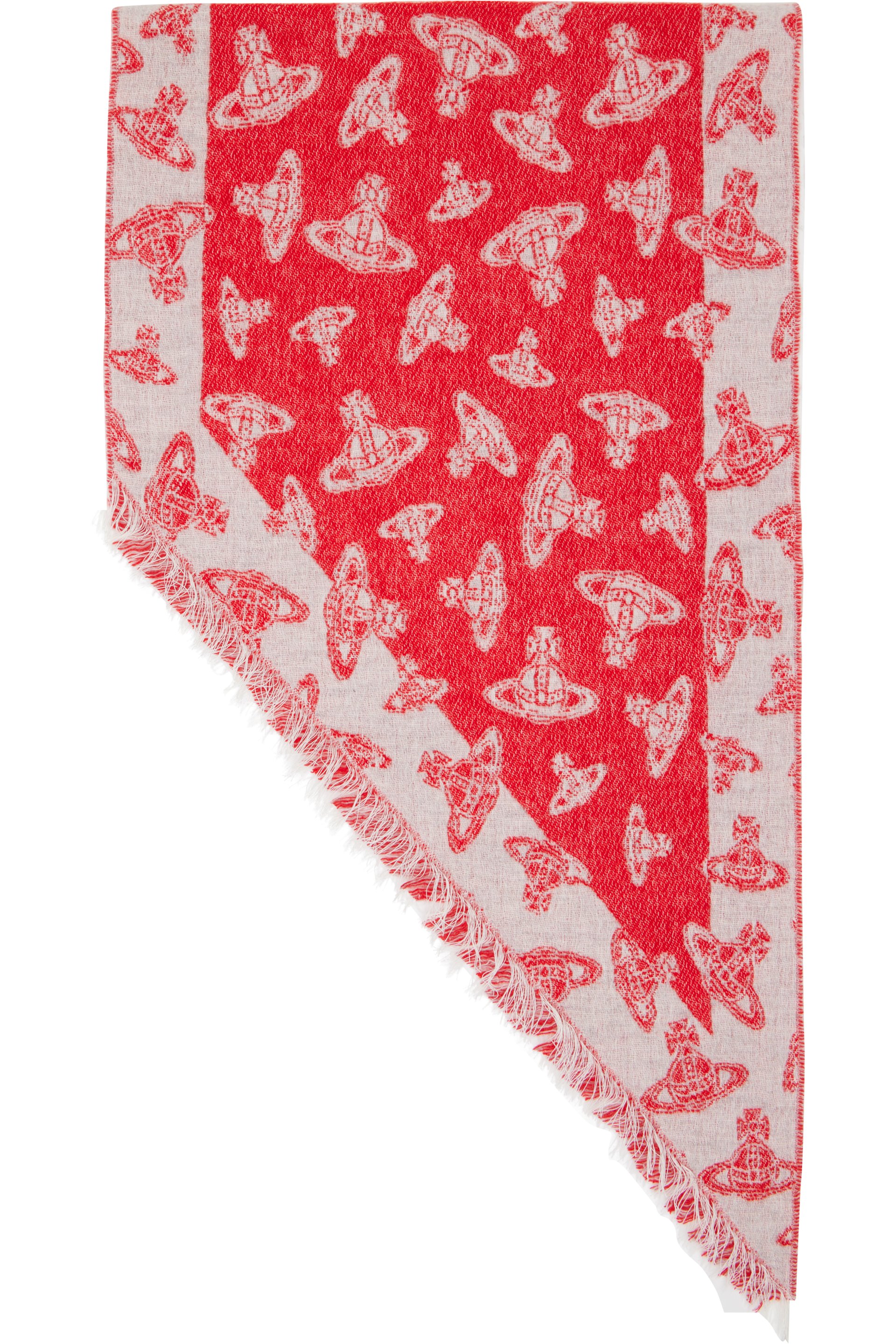 Vivienne Westwood - Red & White Two Points Scarf