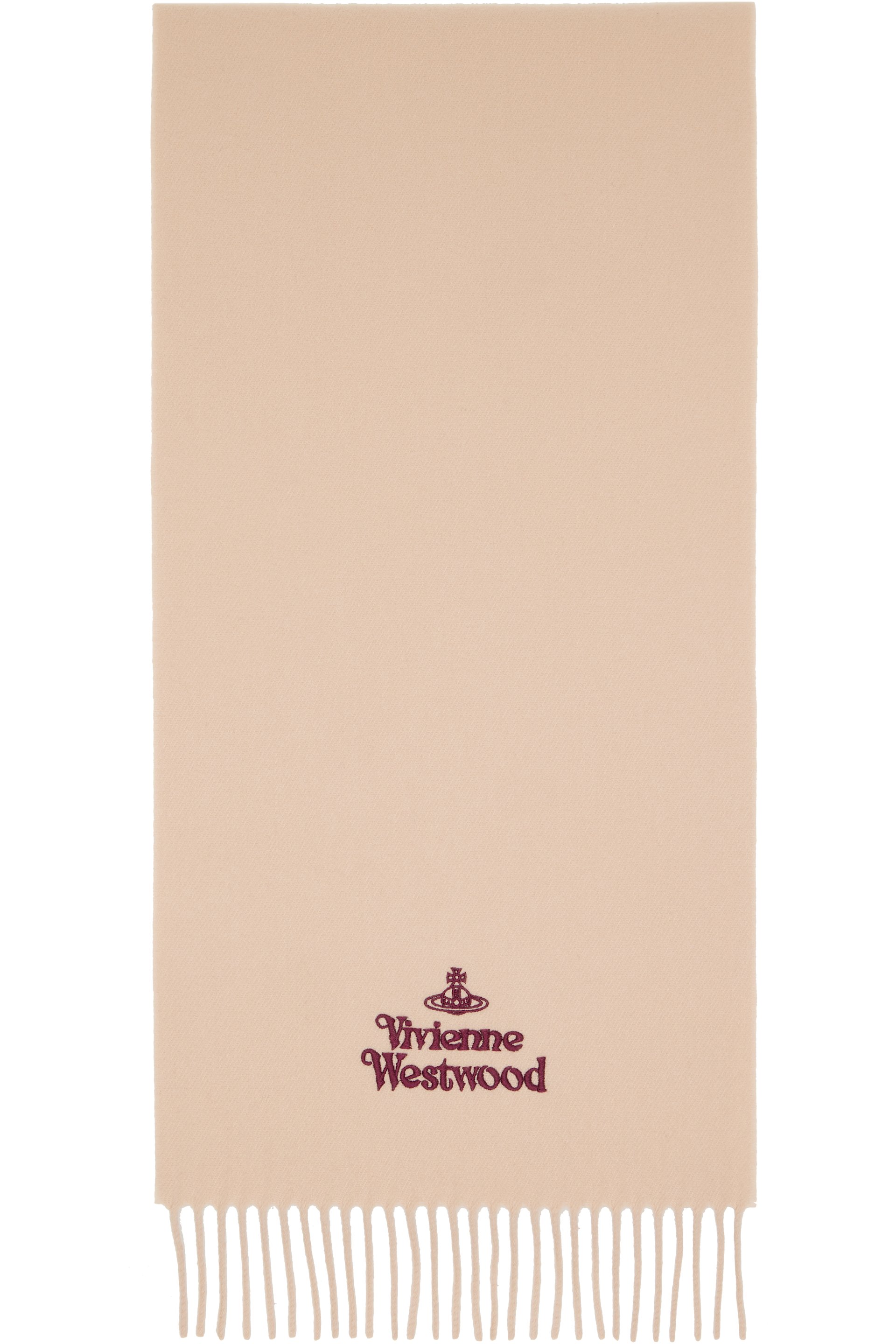 Vivienne Westwood - Beige Embroidered Scarf