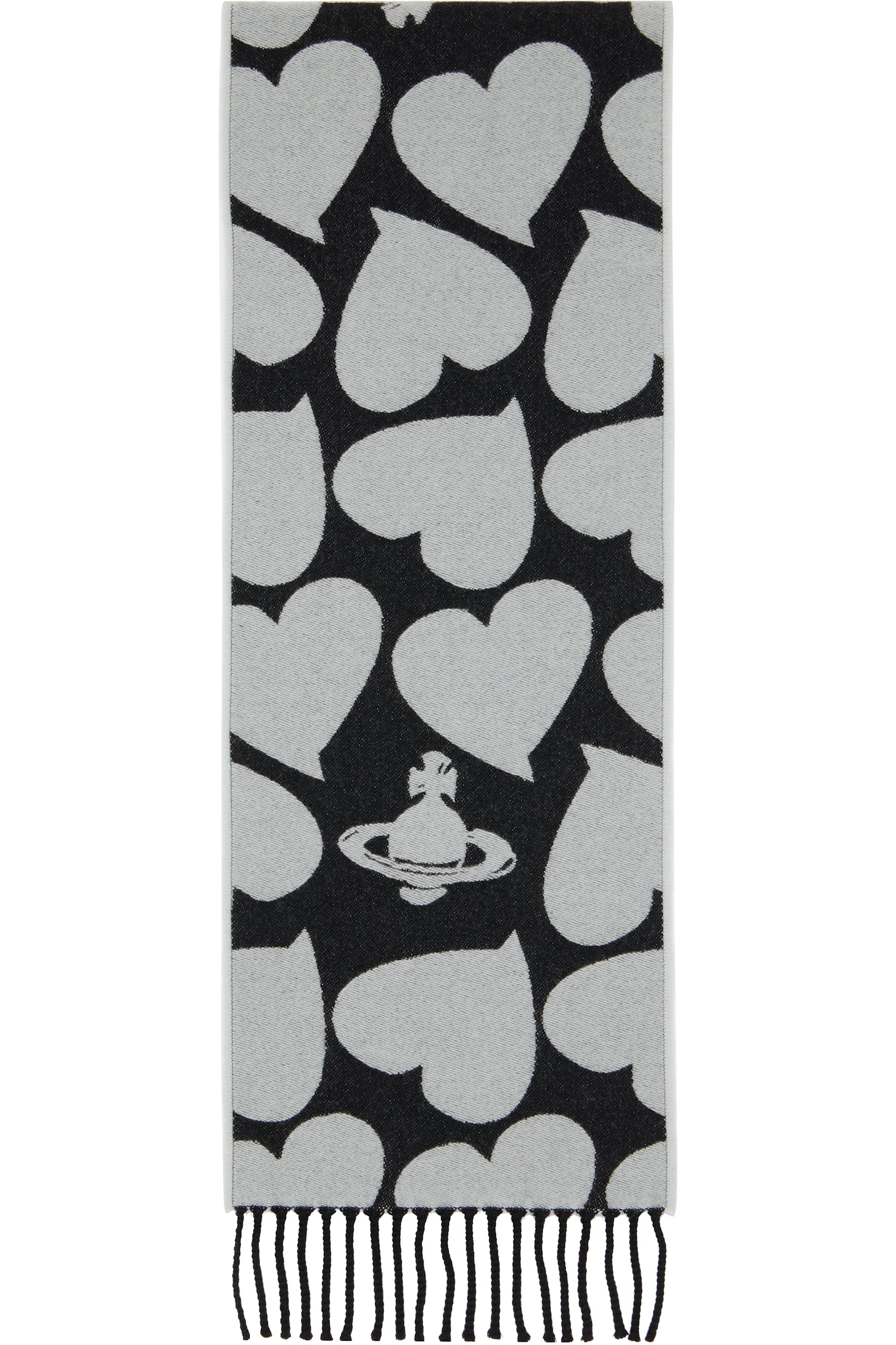 Vivienne Westwood - Black & Gray Thin Scarf