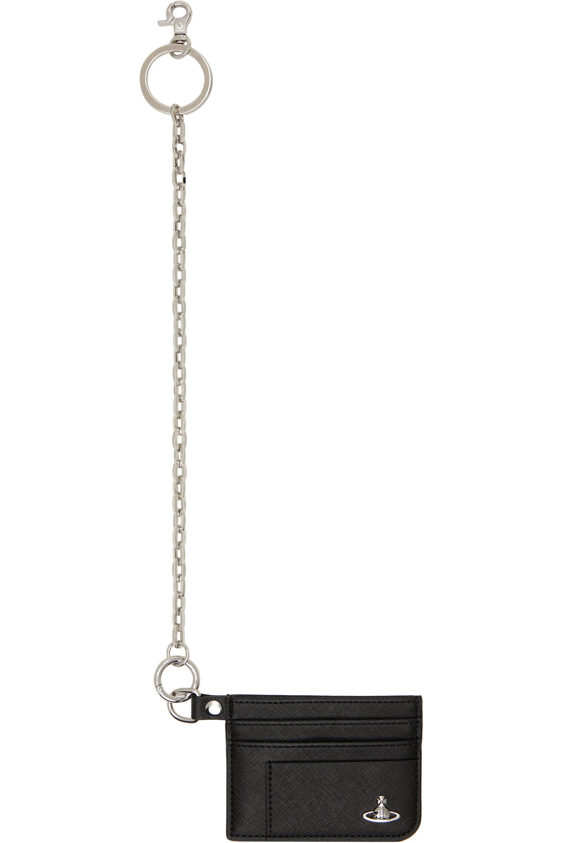 Vivienne Westwood - Black Flat Chain Card Holder