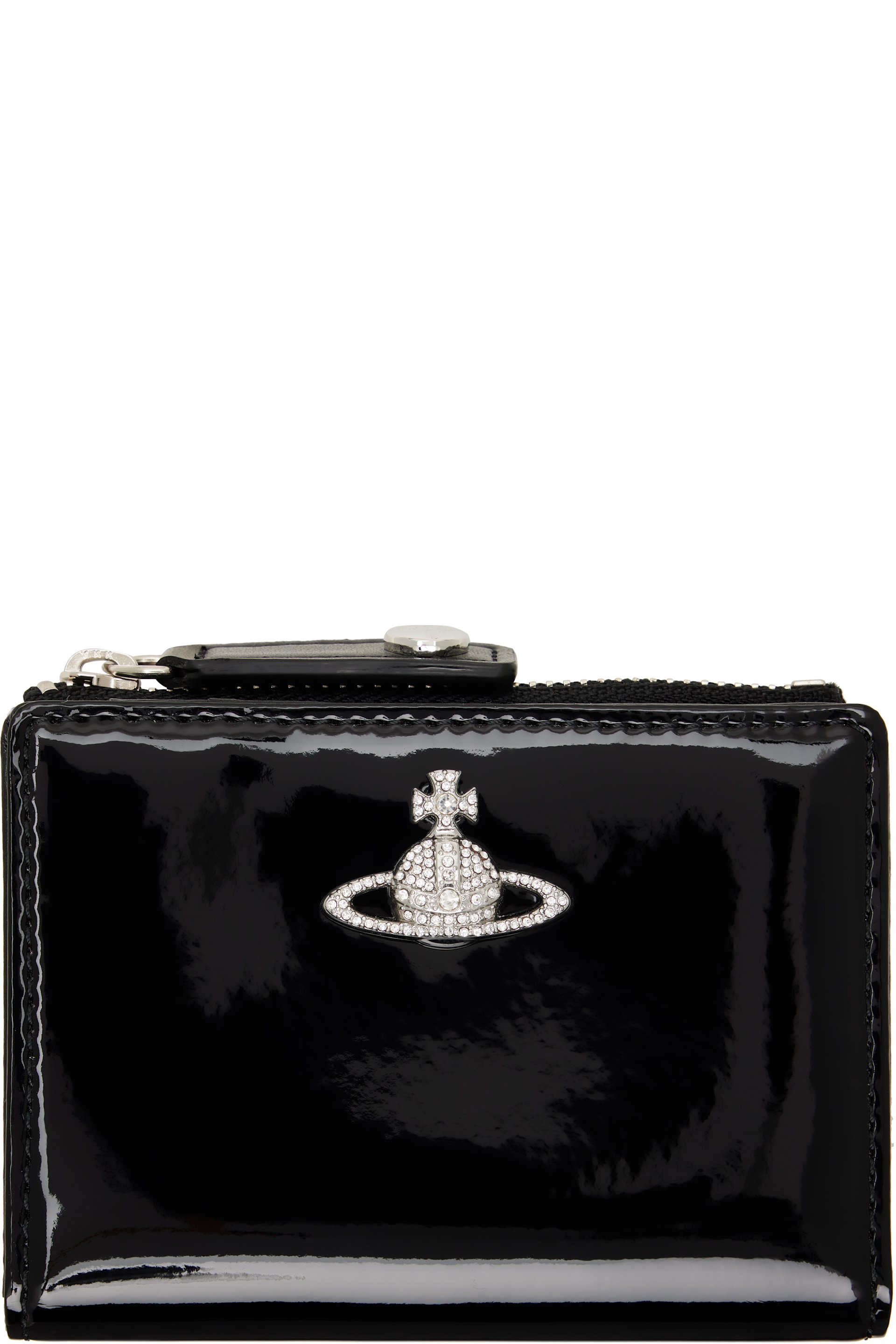 Vivienne Westwood - Black Slim Flap Card Holder
