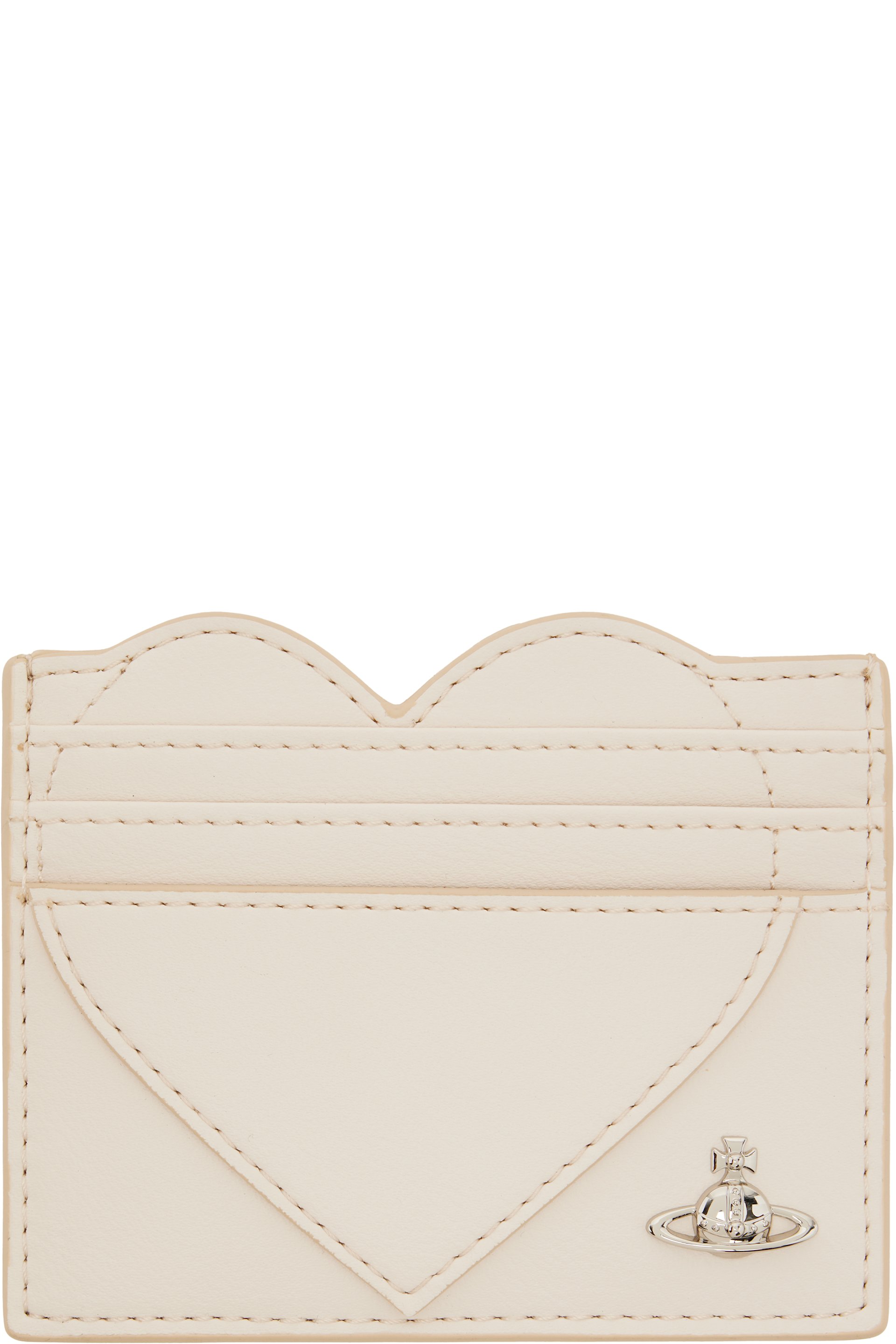 Vivienne Westwood - Off-White Heart Card Holder