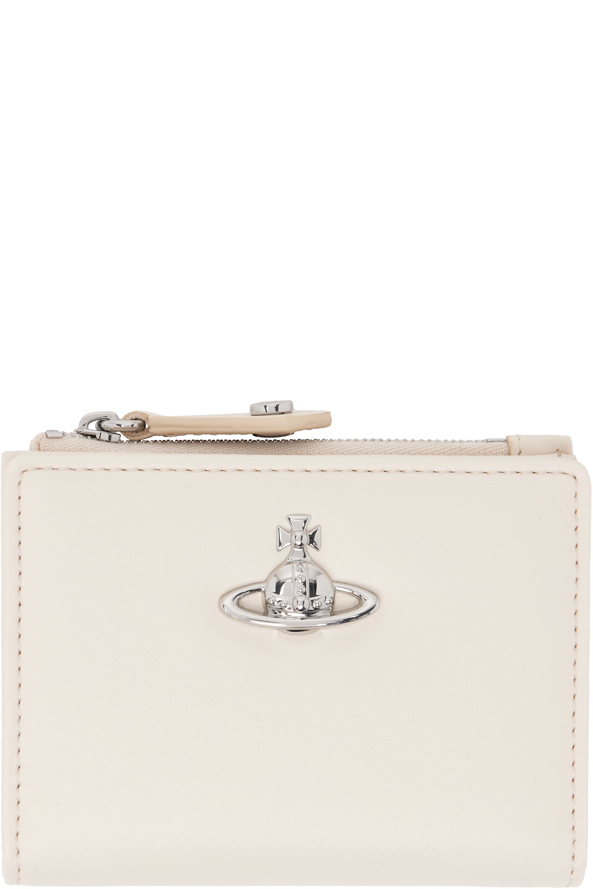 Vivienne Westwood - Off-White Slim Flap Card Holder