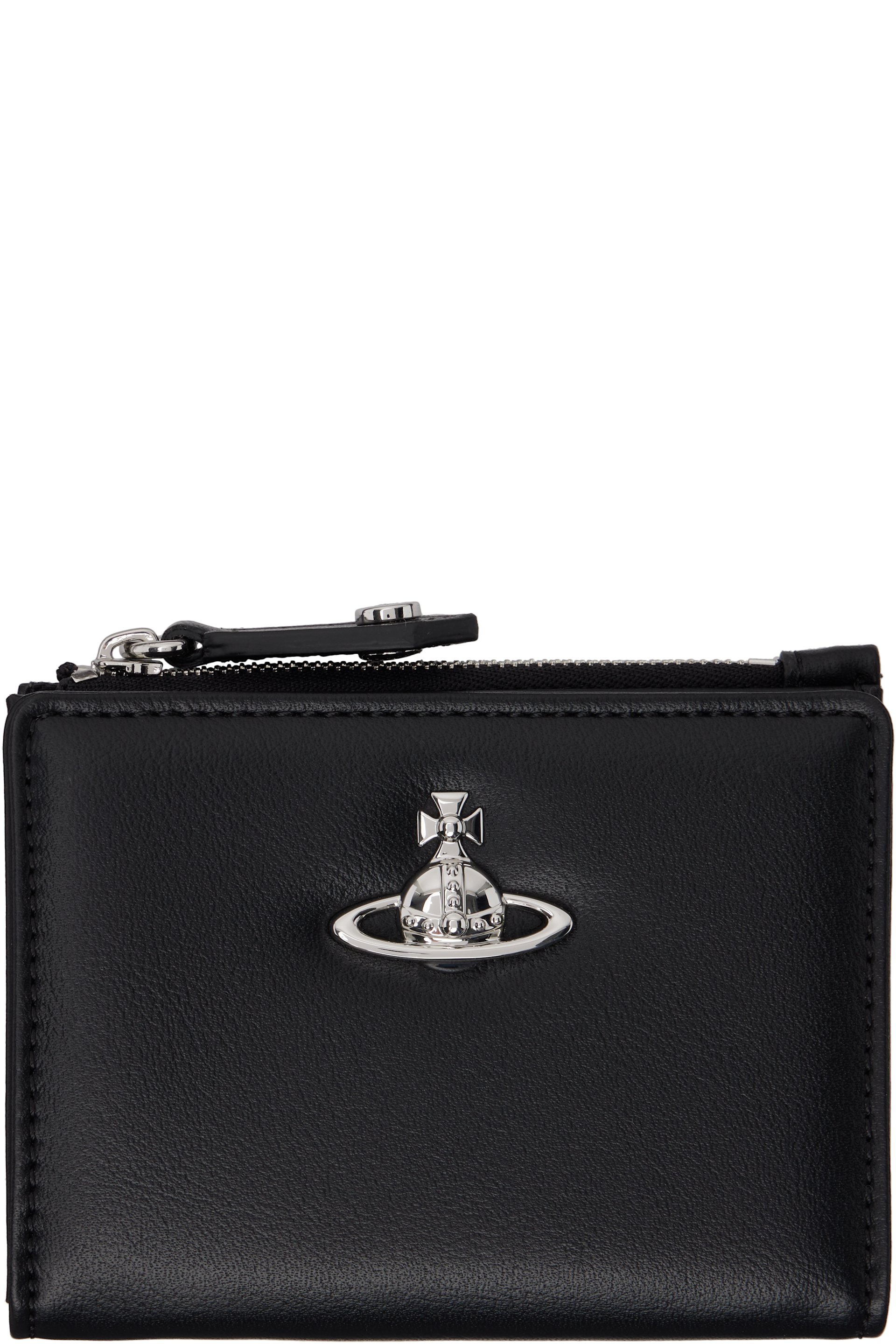 Vivienne Westwood - Black Slim Flap Card Holder