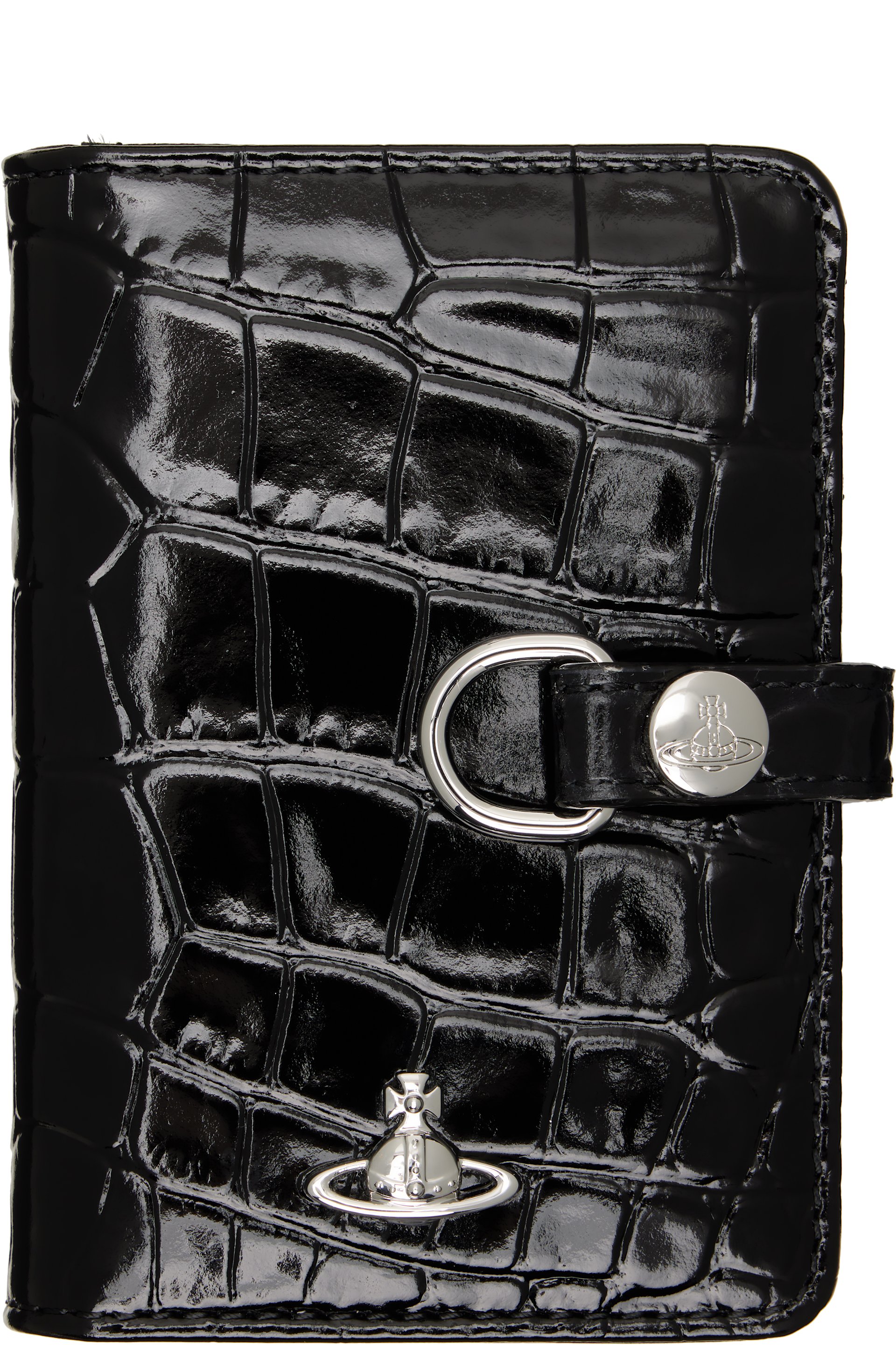 Vivienne Westwood - Black Vertical Flap Card Holder