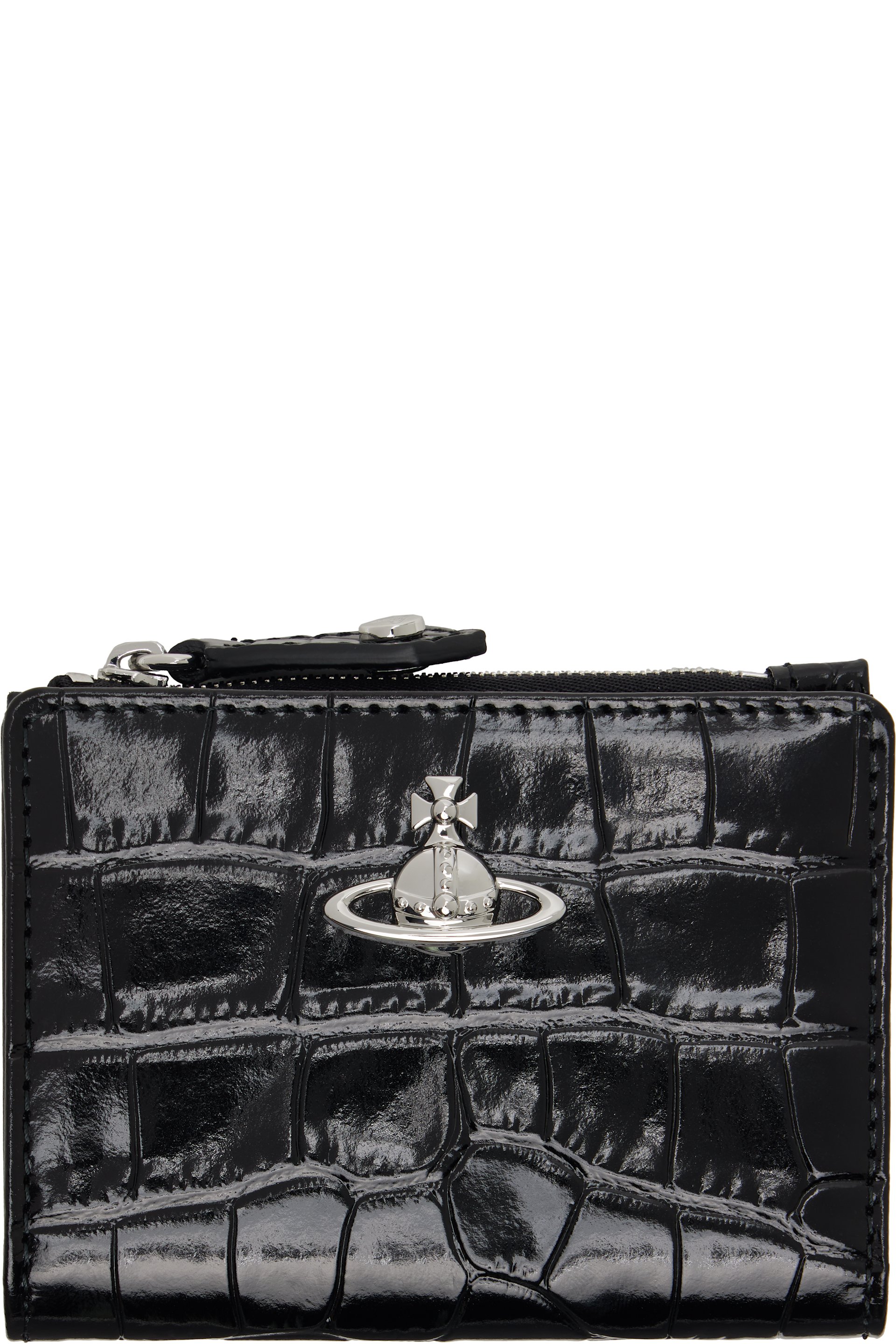 Vivienne Westwood - Black Slim Flap Card Holder