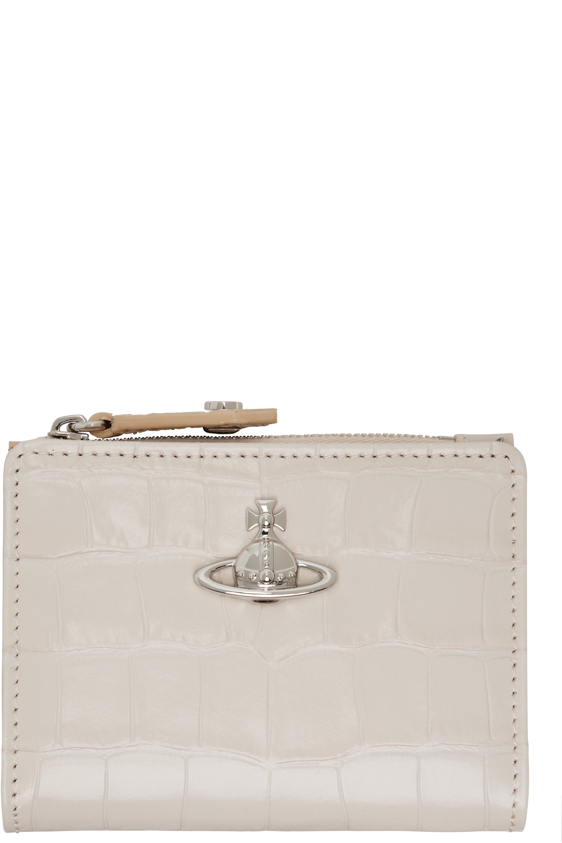 Vivienne Westwood - Off-White Slim Flap Card Holder