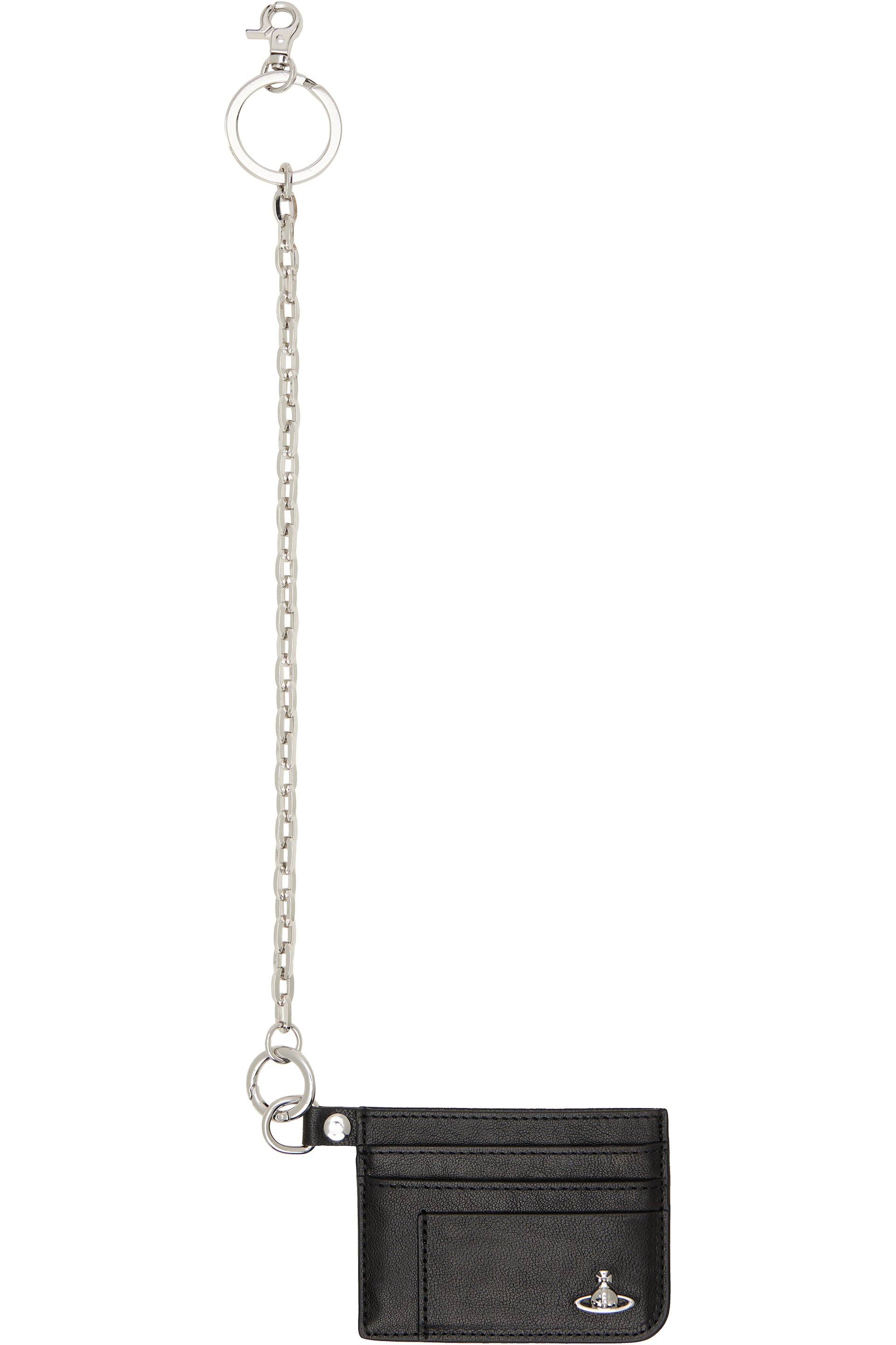 Vivienne Westwood - Black Flat Chain Card Holder