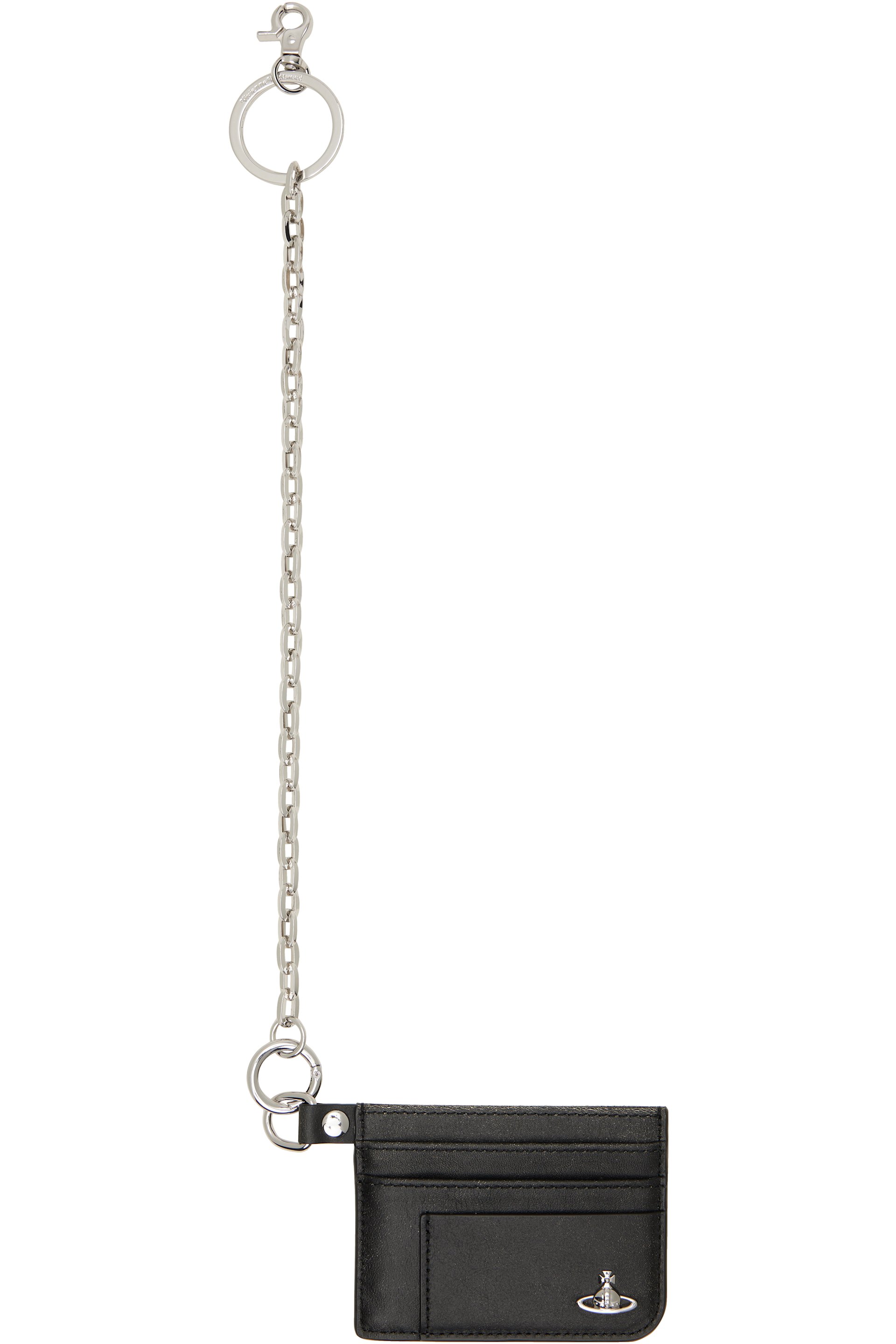 Vivienne Westwood - Black Flat Chain Card Holder