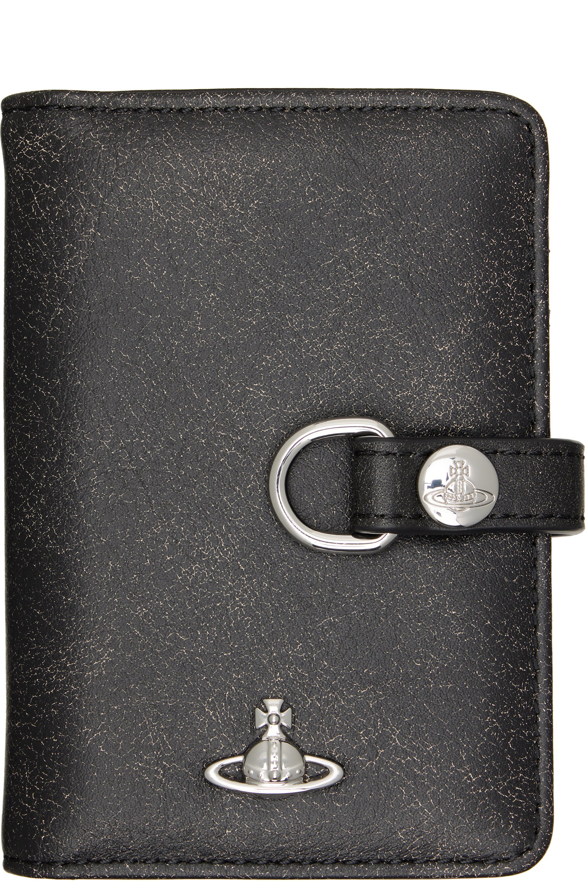 Vivienne Westwood - Black Vertical Flap Card Holder