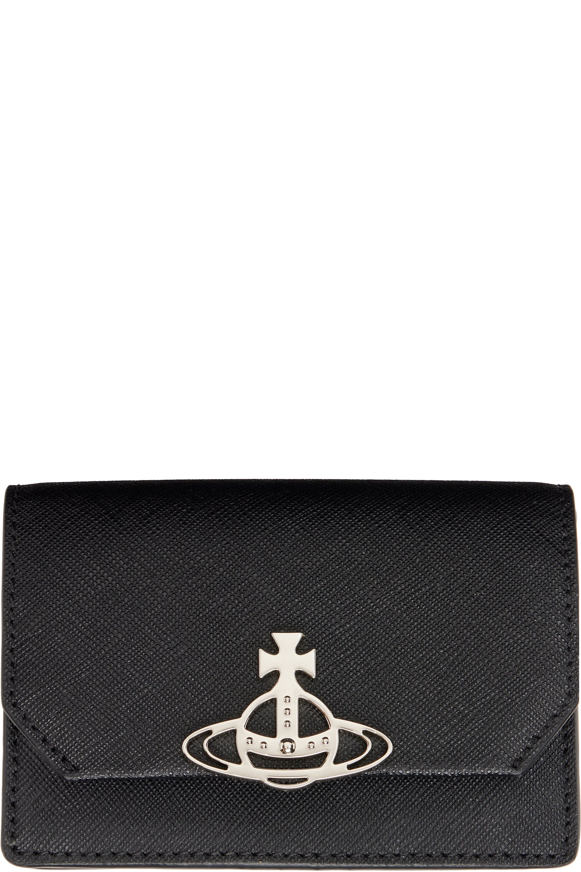 Vivienne Westwood - Porte-carte noir en cuir