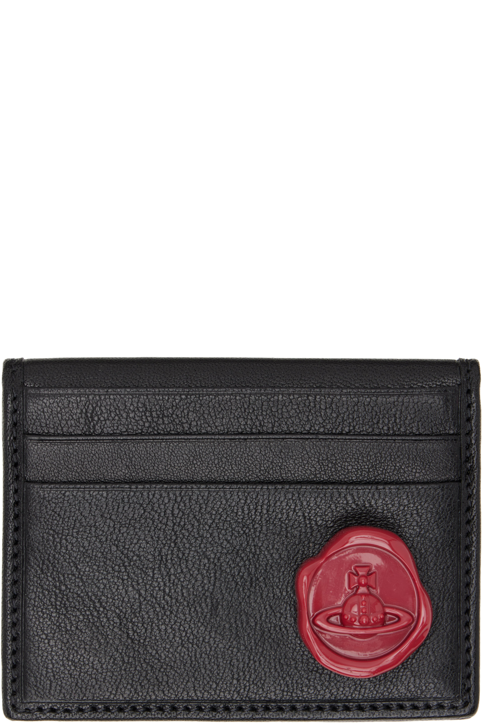 Vivienne Westwood - Black Bifold Calfskin Card Holder