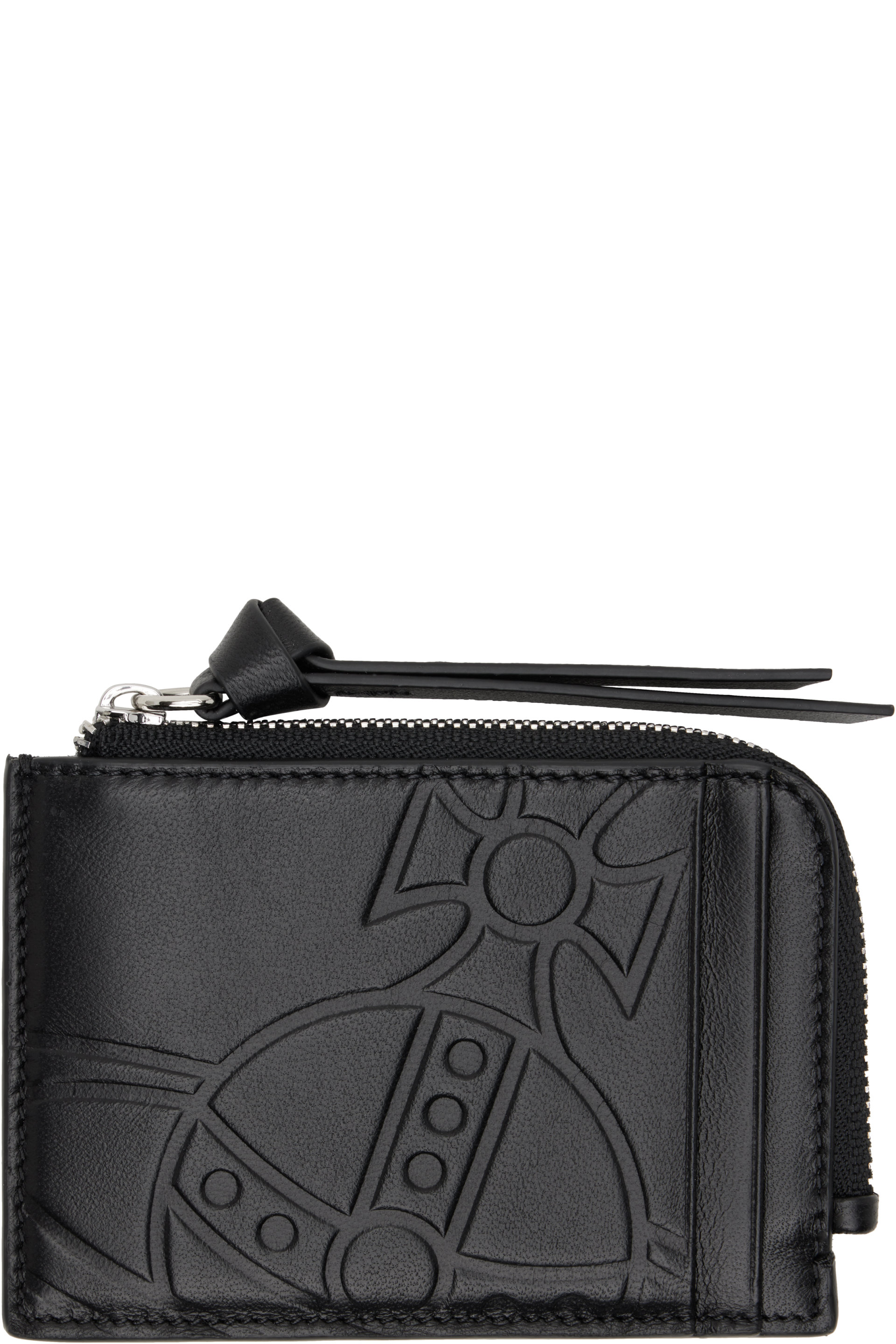 Vivienne Westwood - Porte-carte noir à glissière