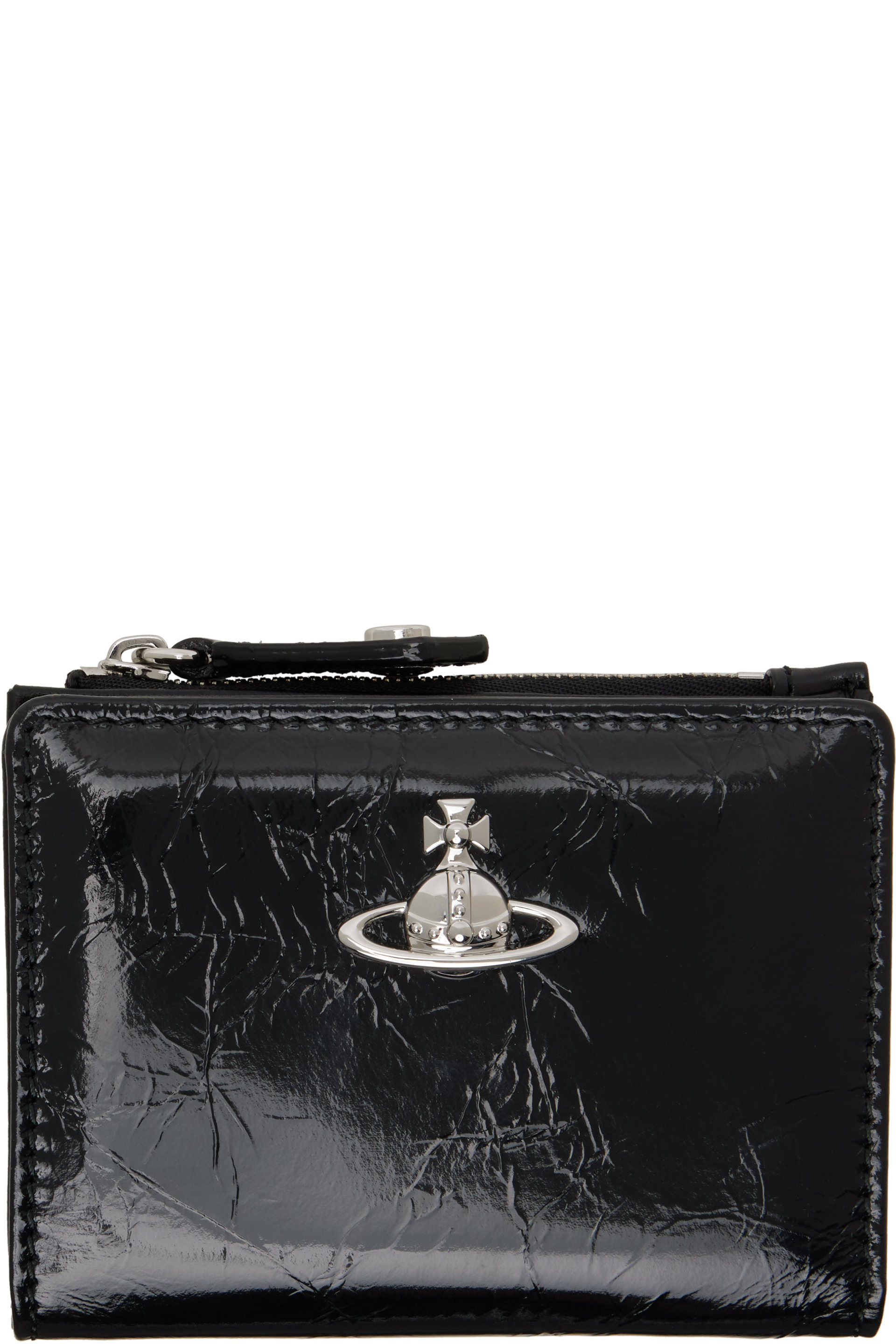 Vivienne Westwood - Black Slim Flap Card Holder