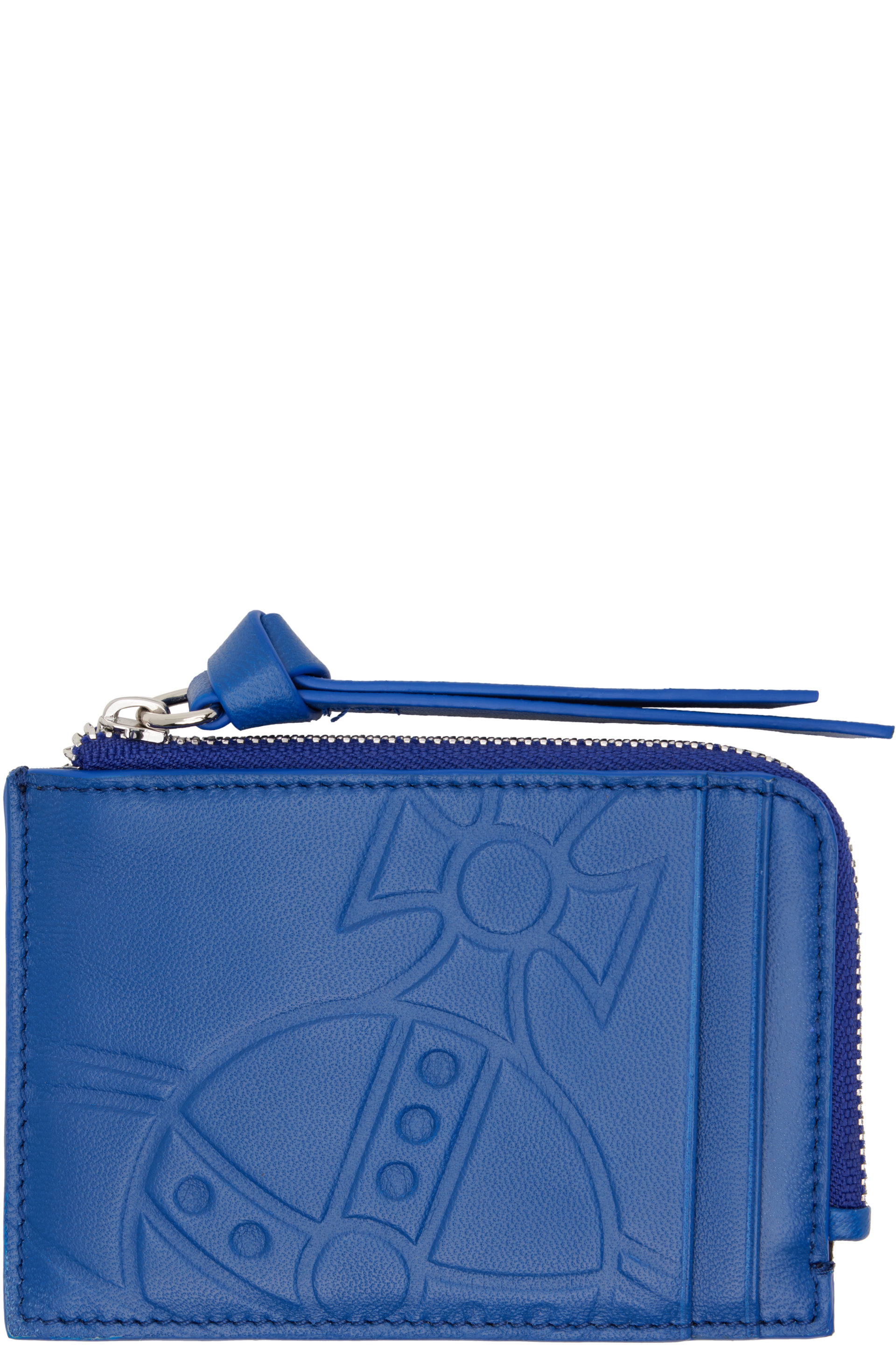 Vivienne Westwood - Porte-carte bleu à glissière