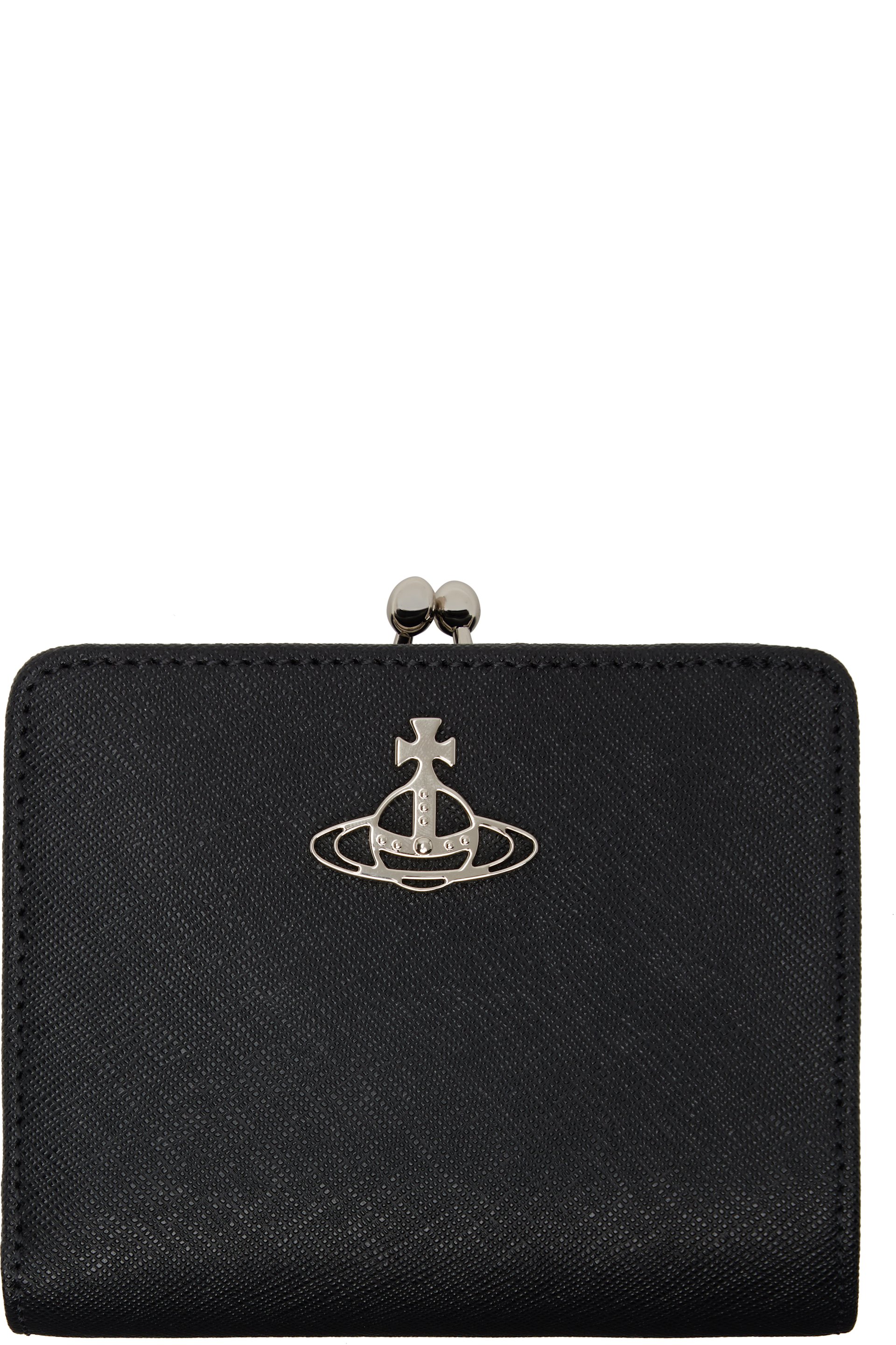 Vivienne Westwood - Portefeuille noir à monture de bourse
