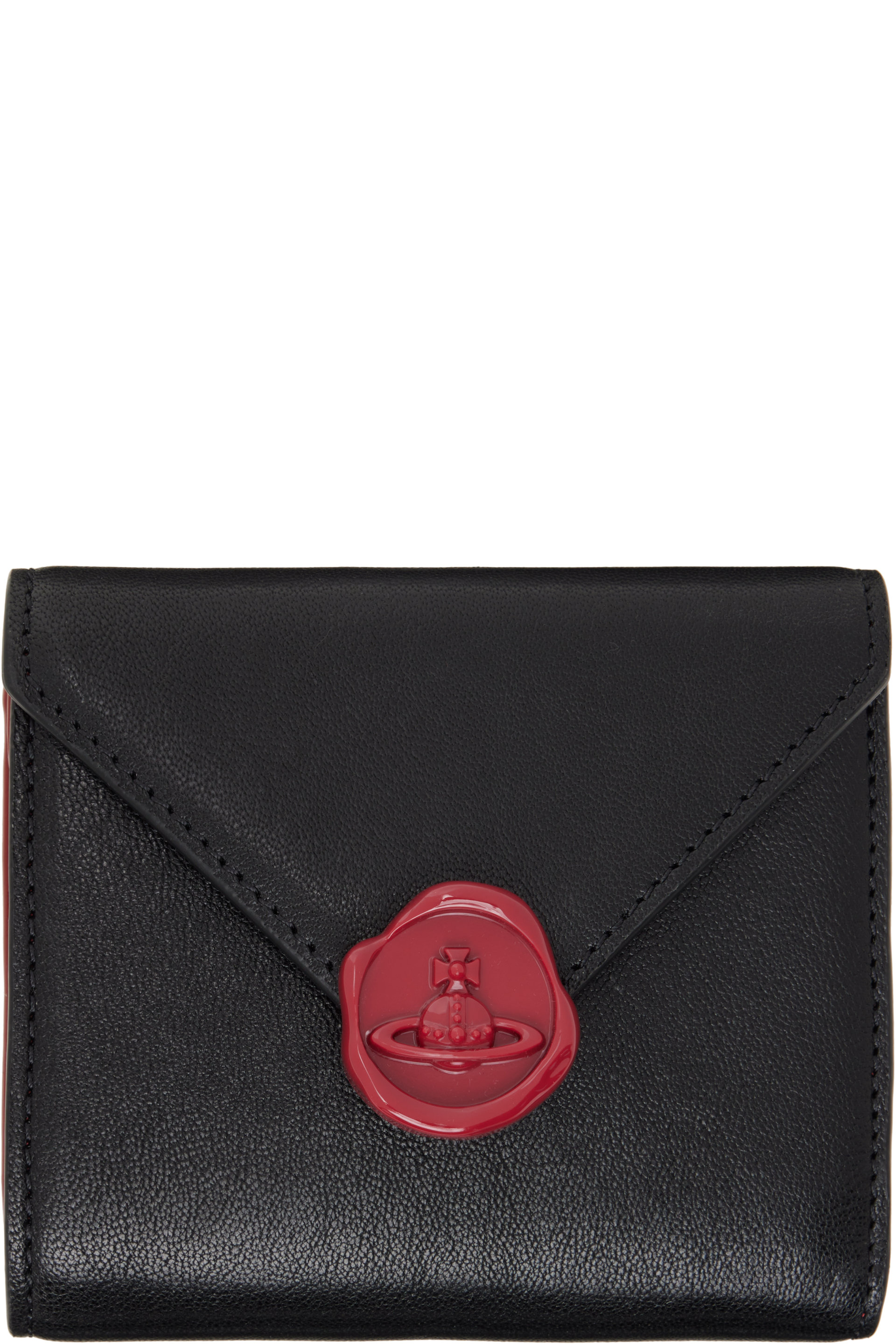 Vivienne Westwood - Portefeuille enveloppe à trois volets noir