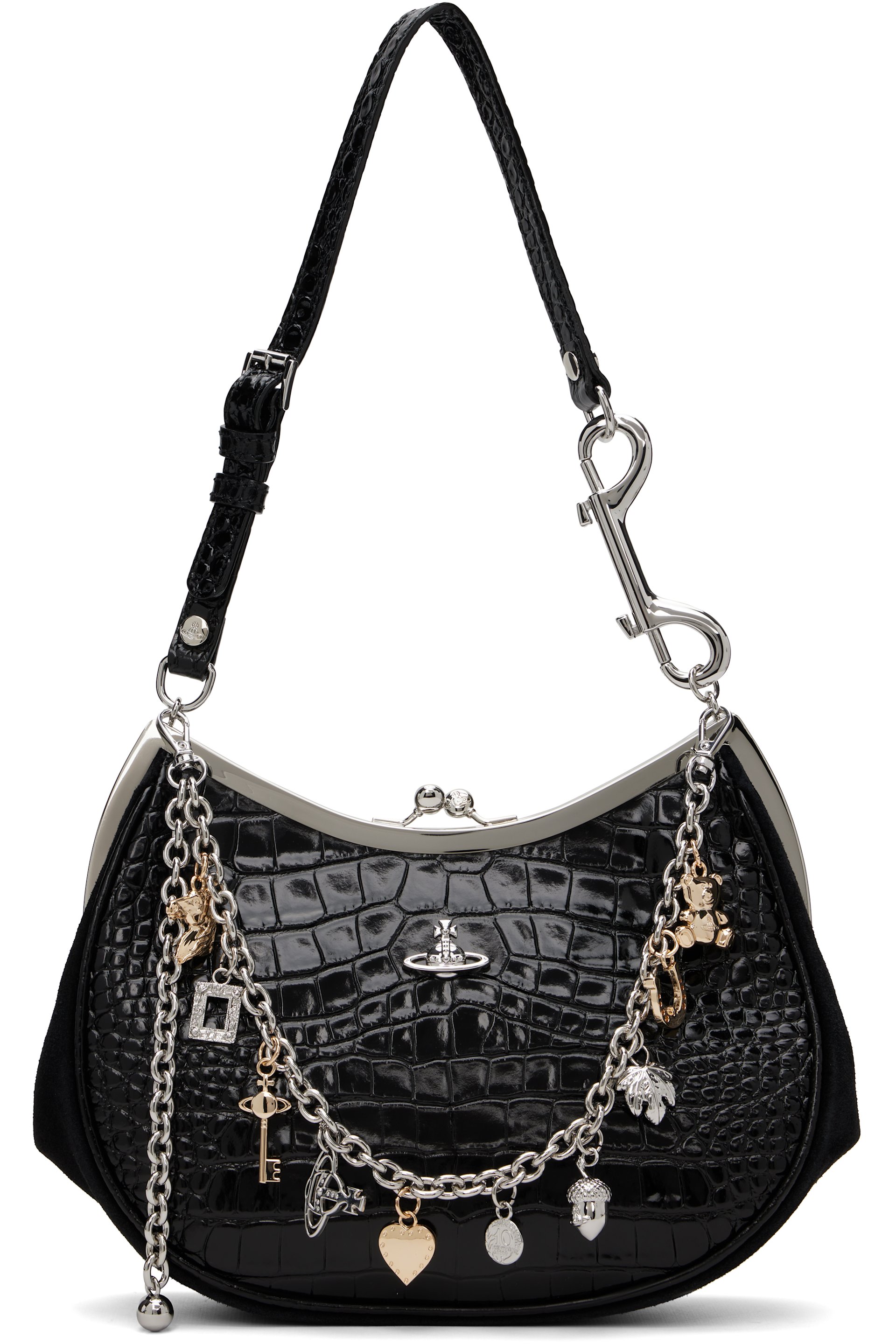 Vivienne Westwood - Black Charm Frame Purse
