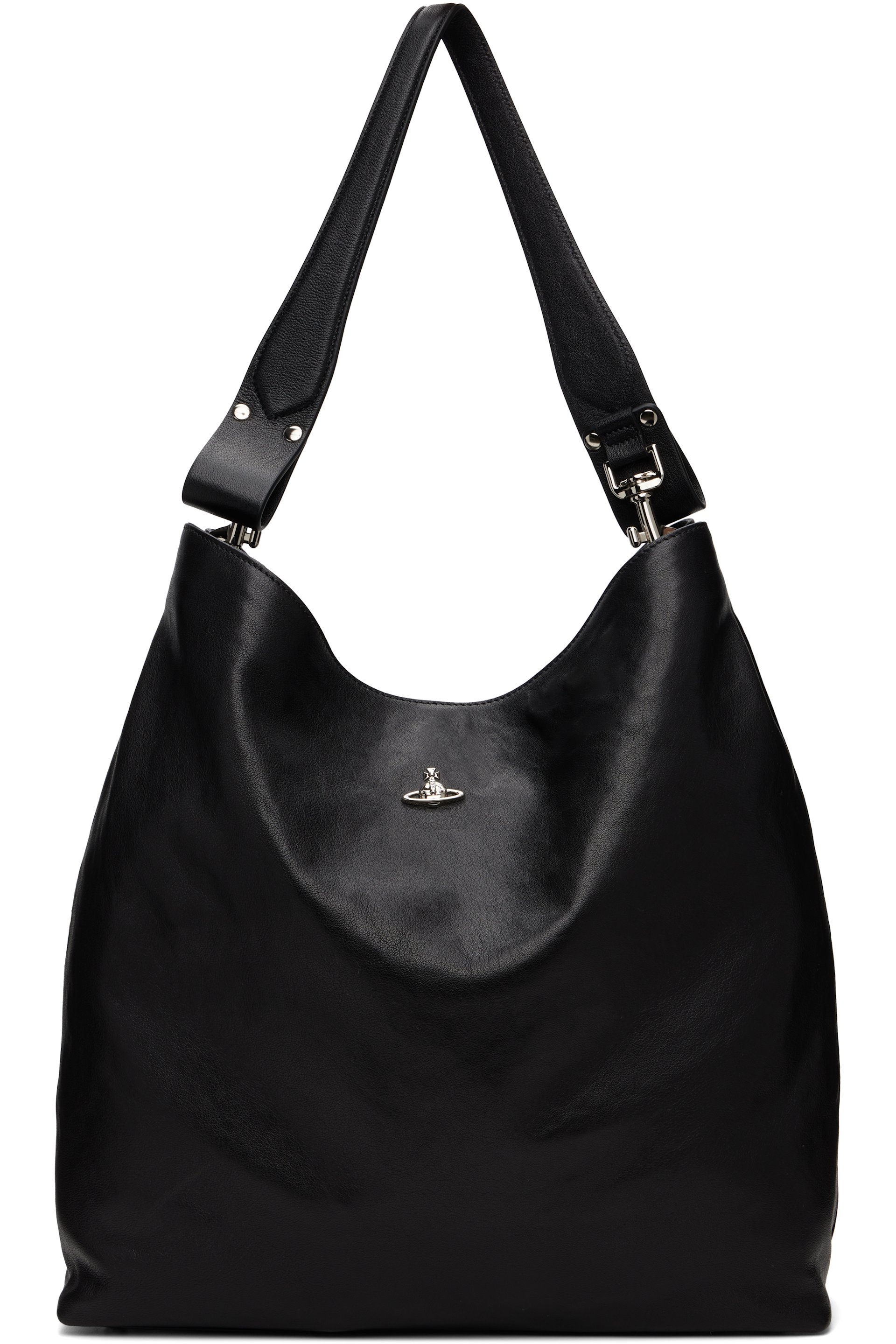 Vivienne Westwood - Black Lottie Large Shoulder Tote