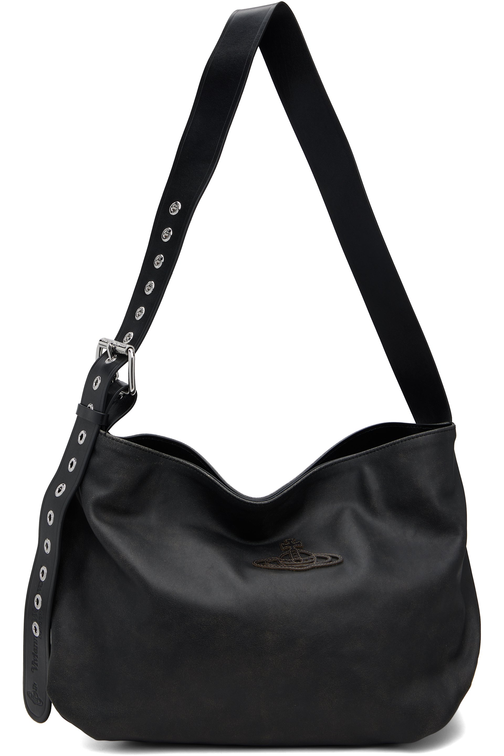 Vivienne Westwood - Black Maxime Medium Shoulder Bag