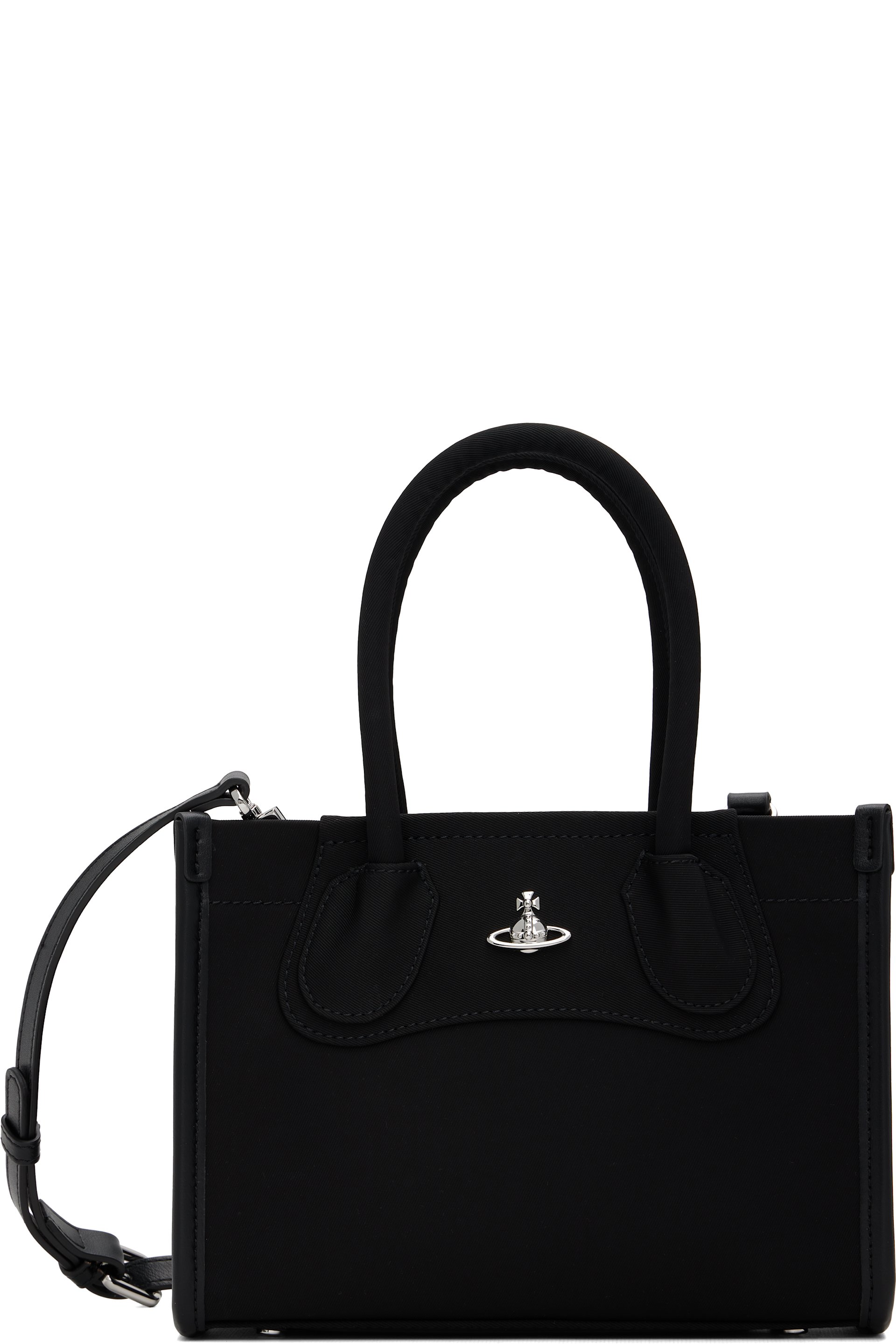 Vivienne Westwood - Black Troy Small Crossbody Tote