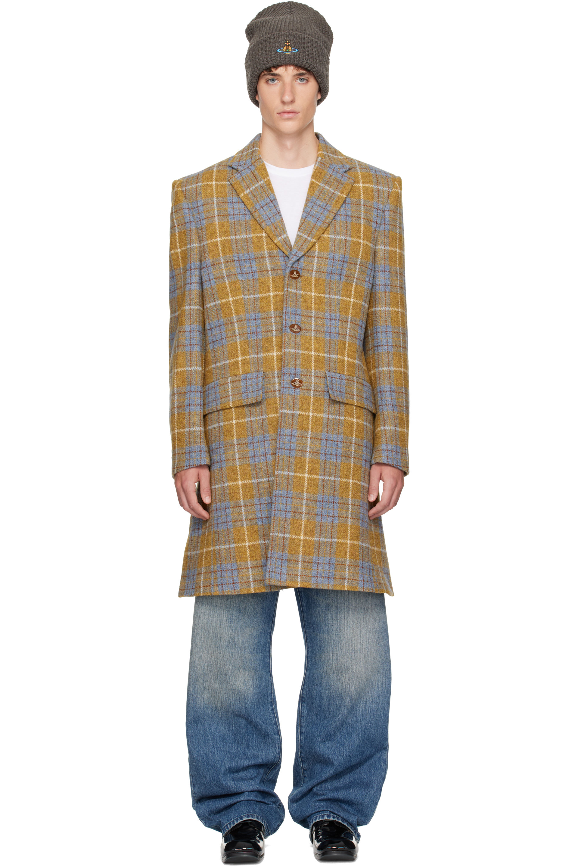 Vivienne Westwood - Yellow & Blue Huddersfield Coat