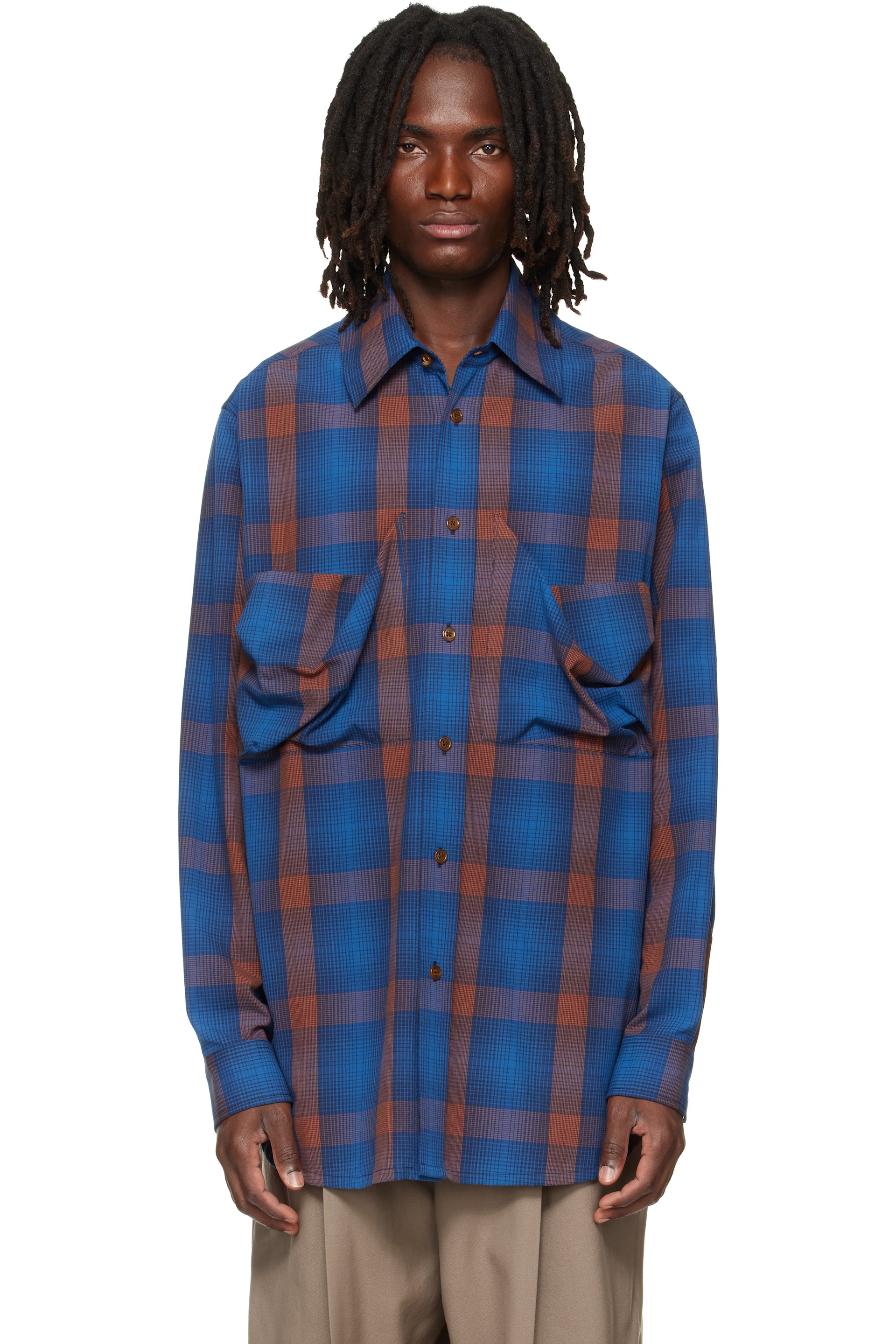 Vivienne Westwood - Navy & Orange Achilles Overshirt