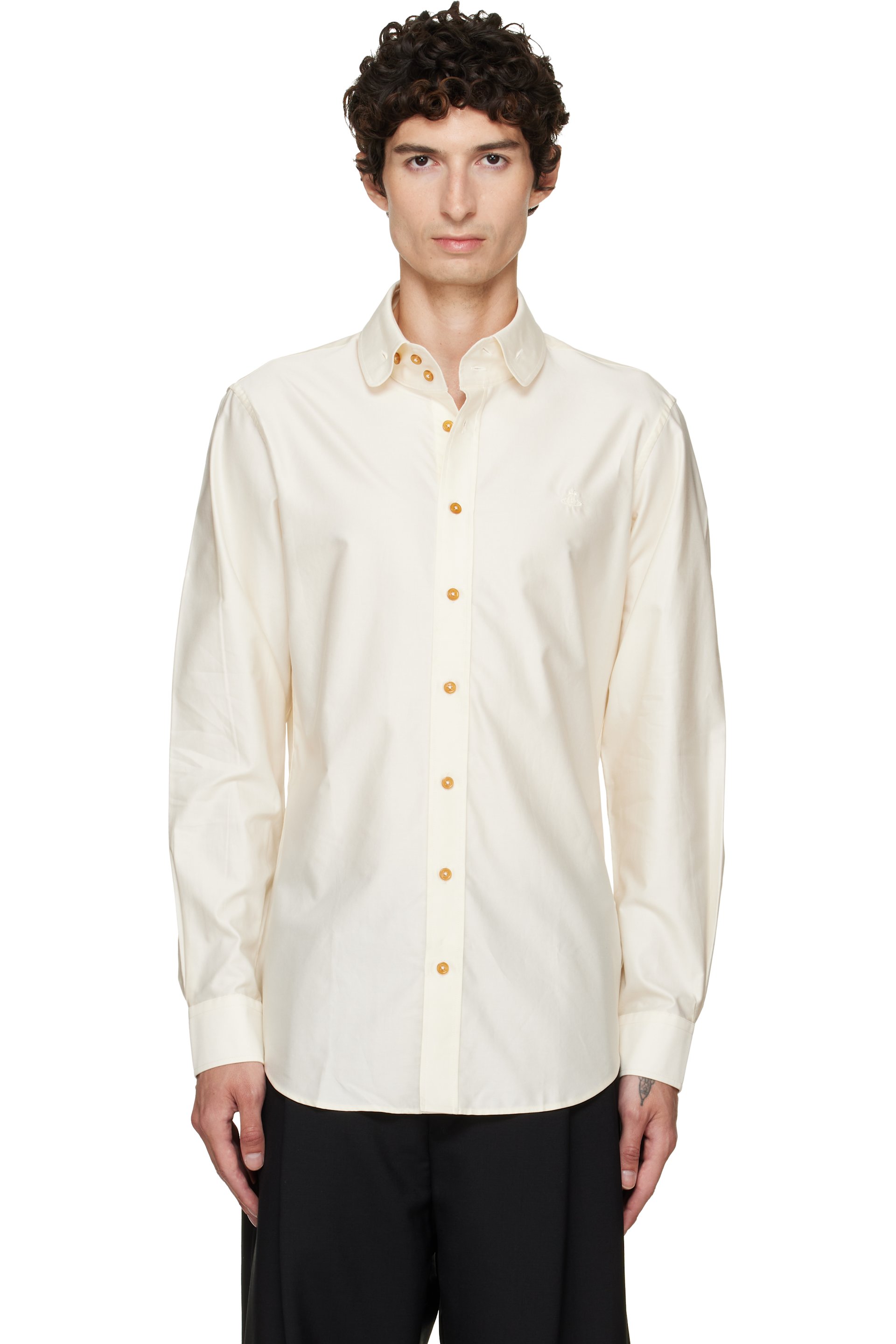 Vivienne Westwood - Off-White Two Button Krall Shirt