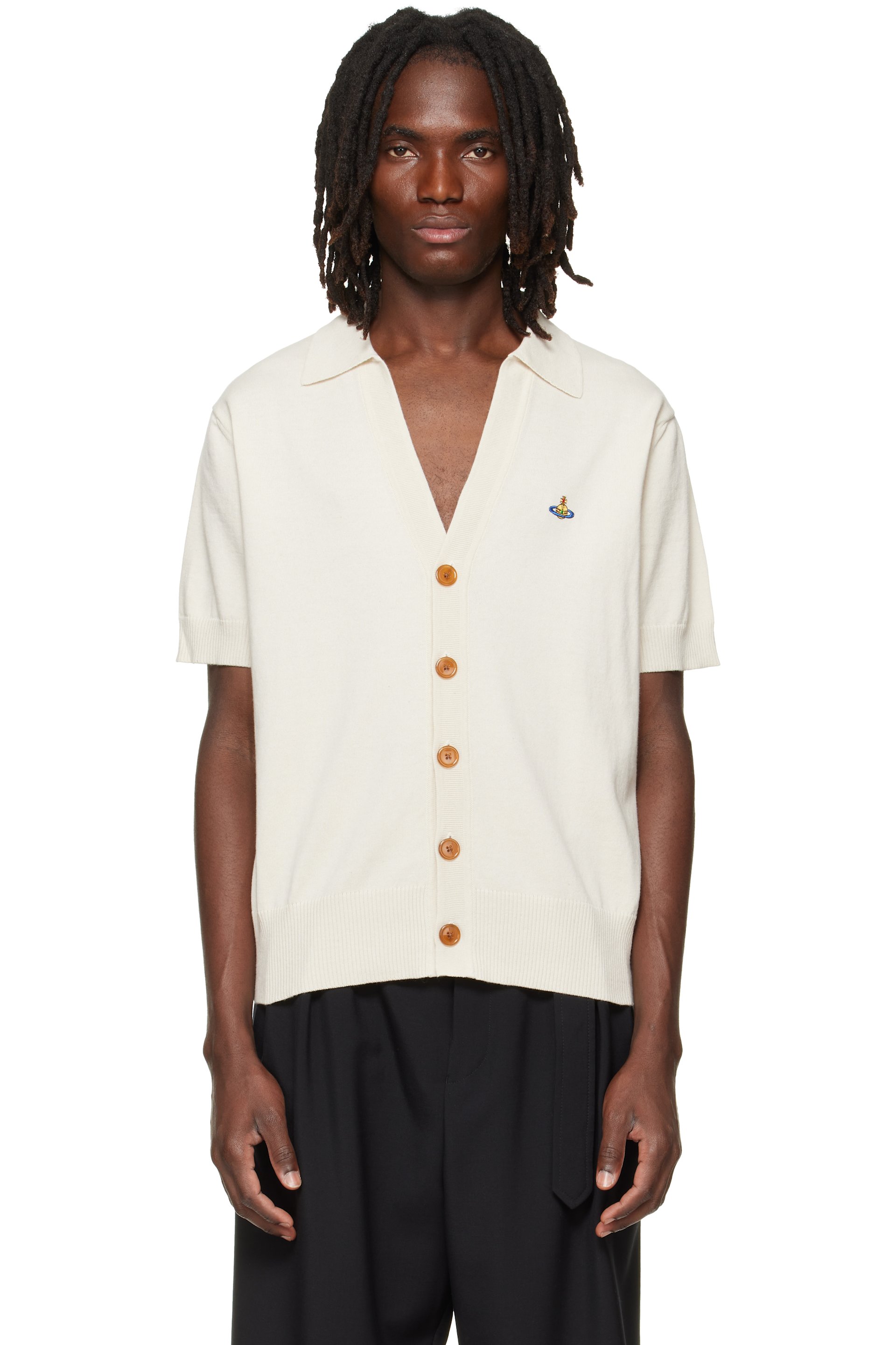 Vivienne Westwood - Off-White Polo Cardigan
