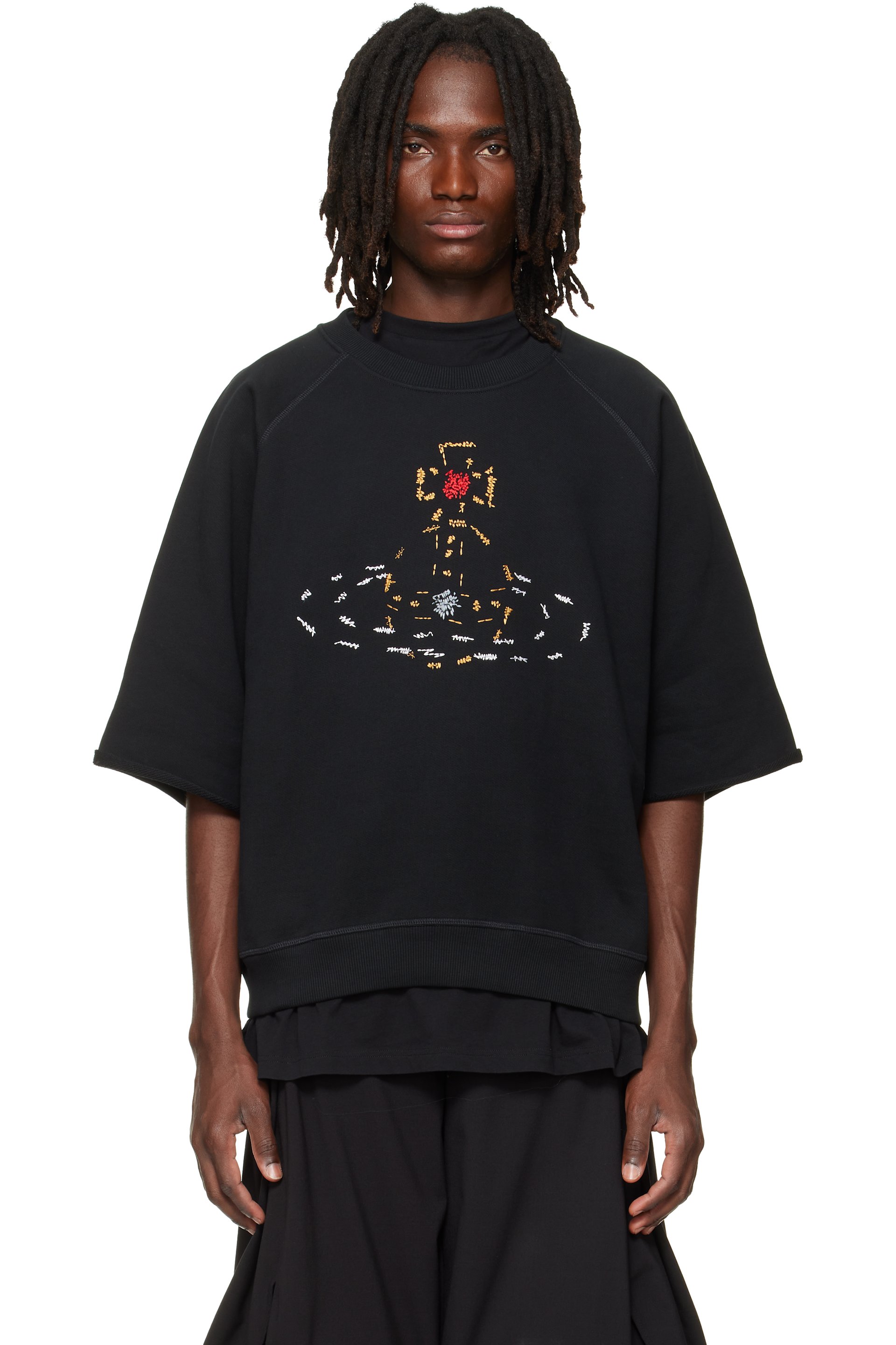Vivienne Westwood - Black Short Sleeve Raglan Sweatshirt