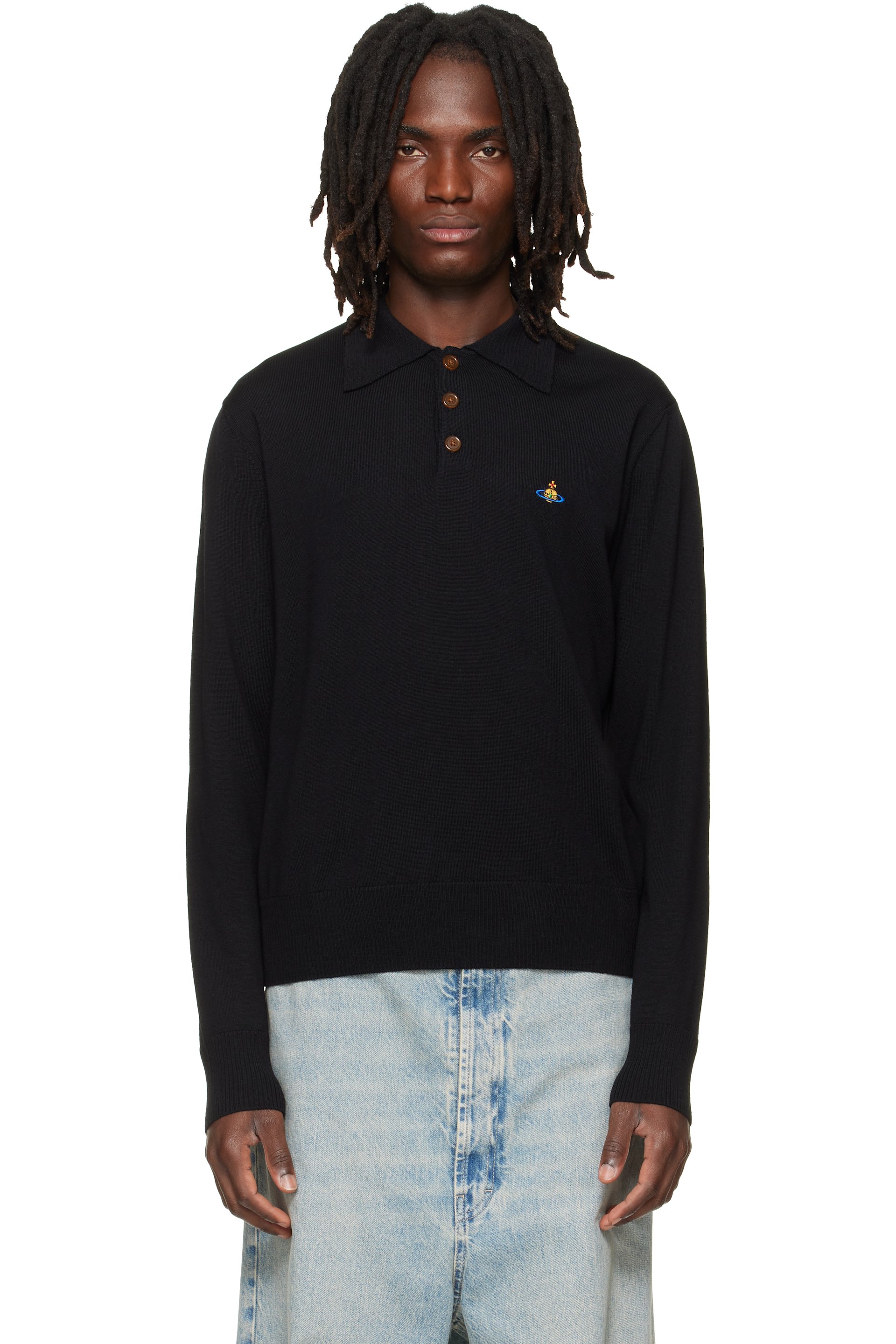 Vivienne Westwood - Black Mark L/S Polo