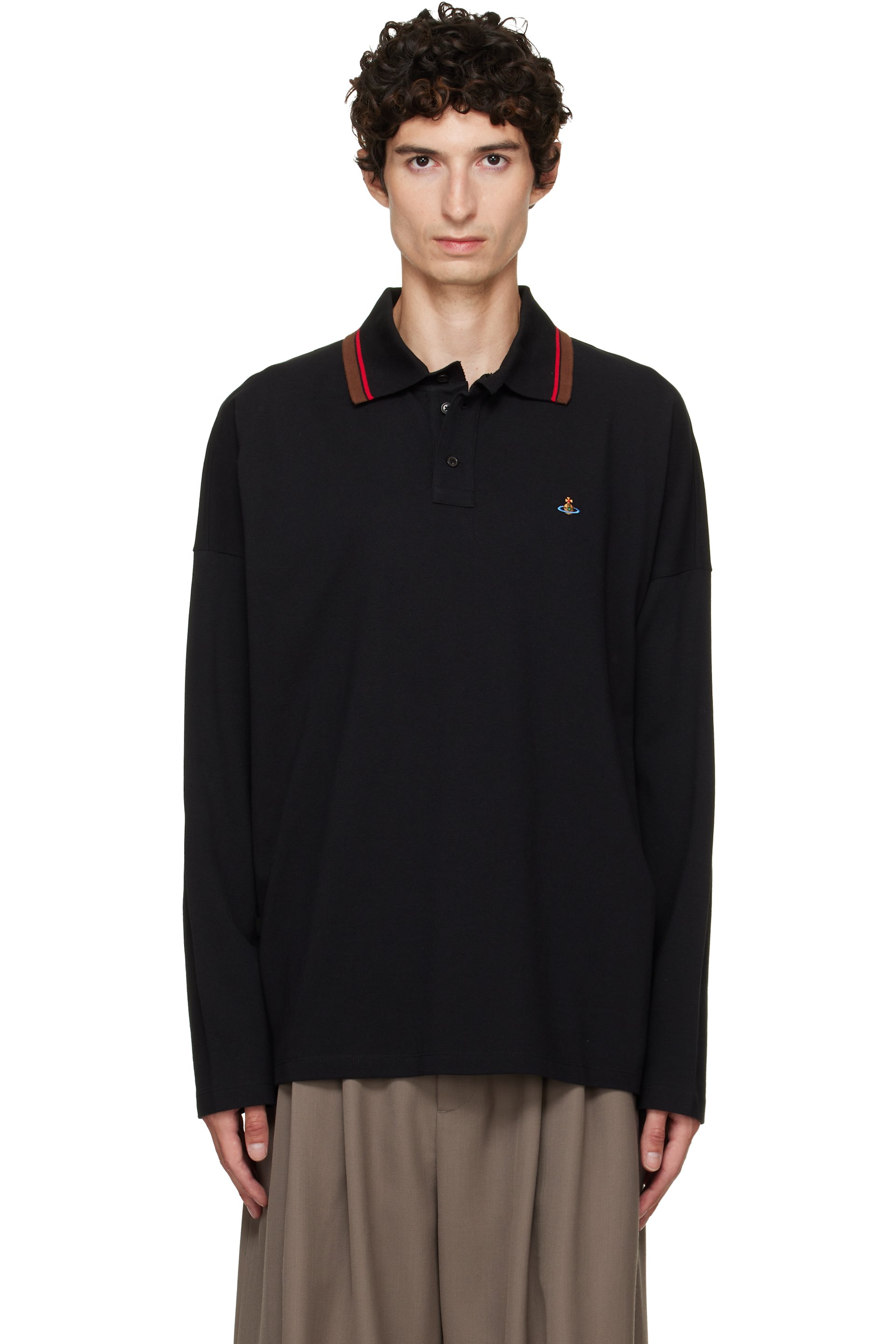 Vivienne Westwood - Black LS Oversized Polo
