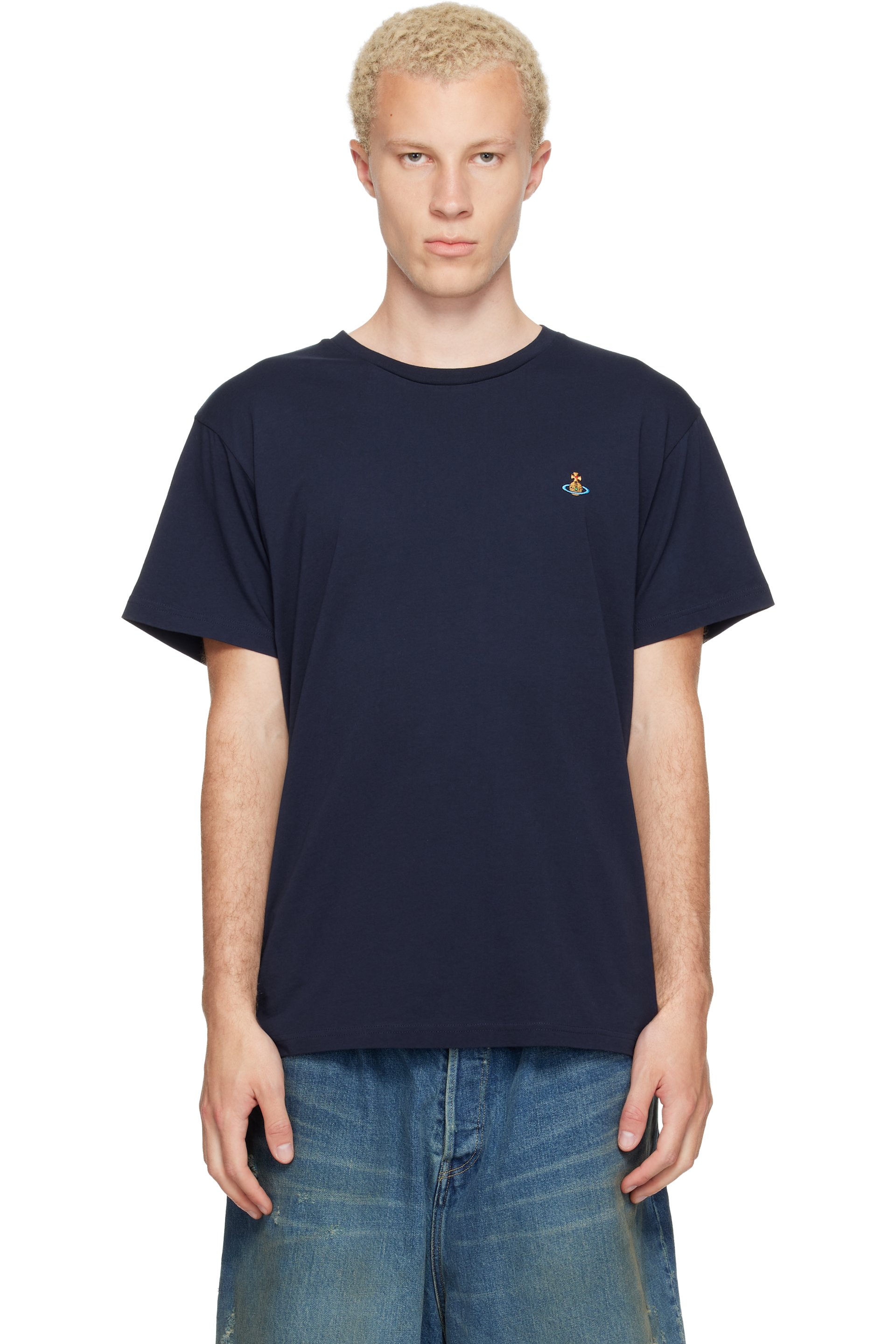 Vivienne Westwood - Navy Classic Multicolor Orb T-shirt